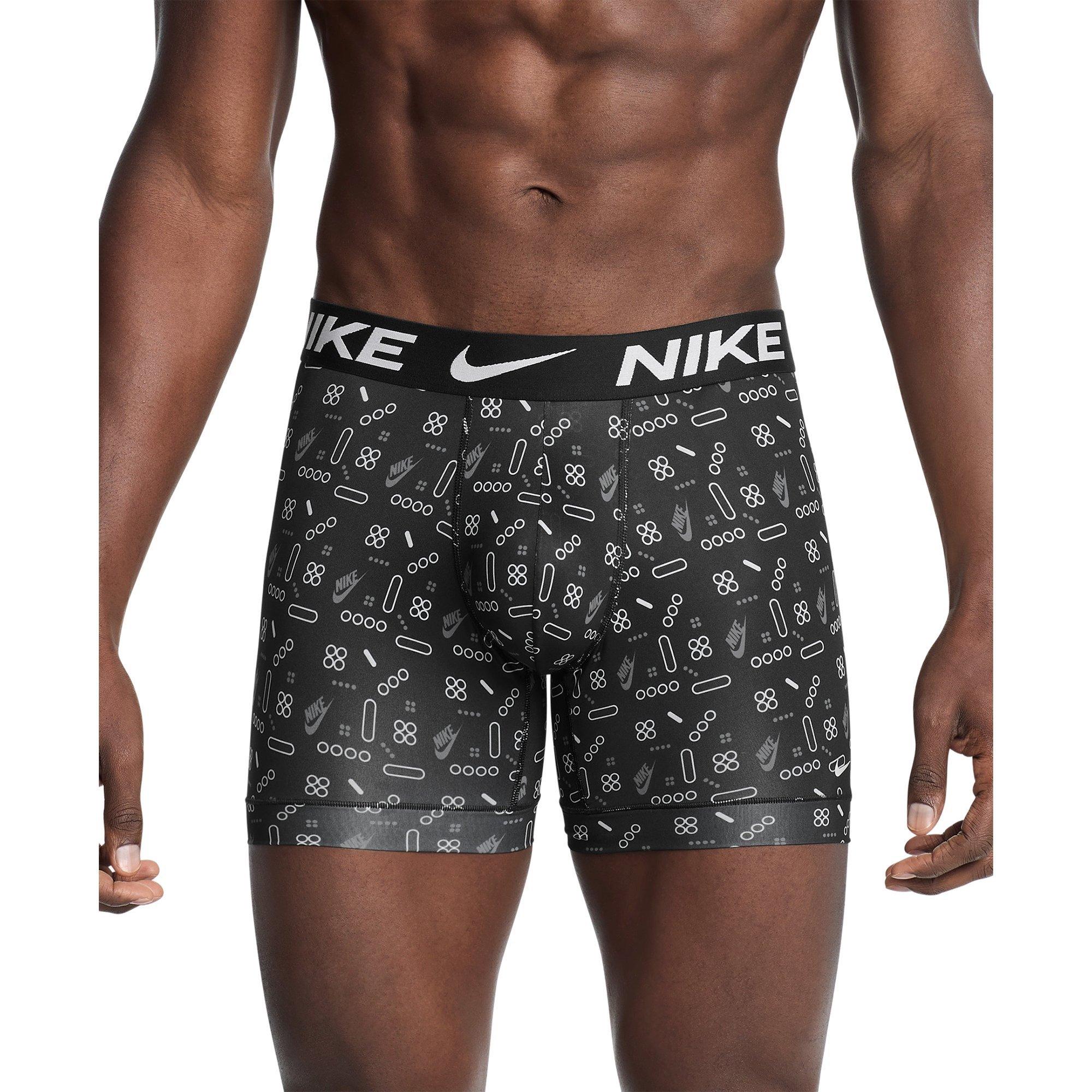 Nike Men's Dri-FIT Essential Micro Underwear-3PK - BLACK/GREY/RED Thumbnail View 1