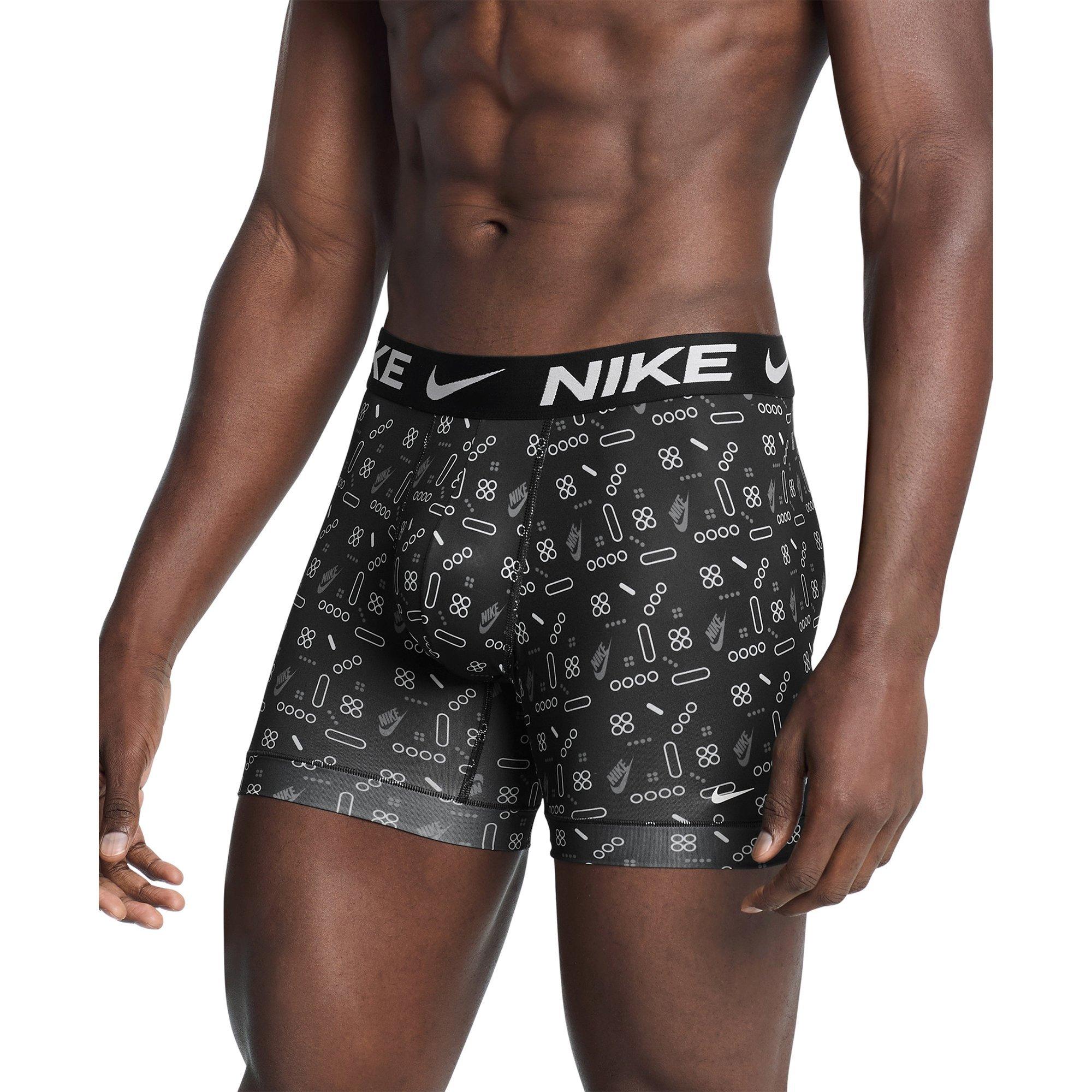 Nike Men's Dri-FIT Essential Micro Underwear-3PK - BLACK/GREY/RED Thumbnail View 3