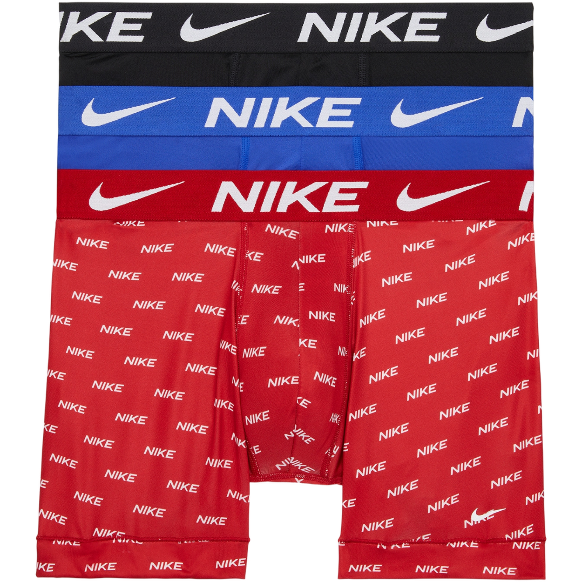 Nike Men's Essential Micro Dri-FIT Underwear(3-Pack) - BLACK/RED/BLUE Thumbnail View 4