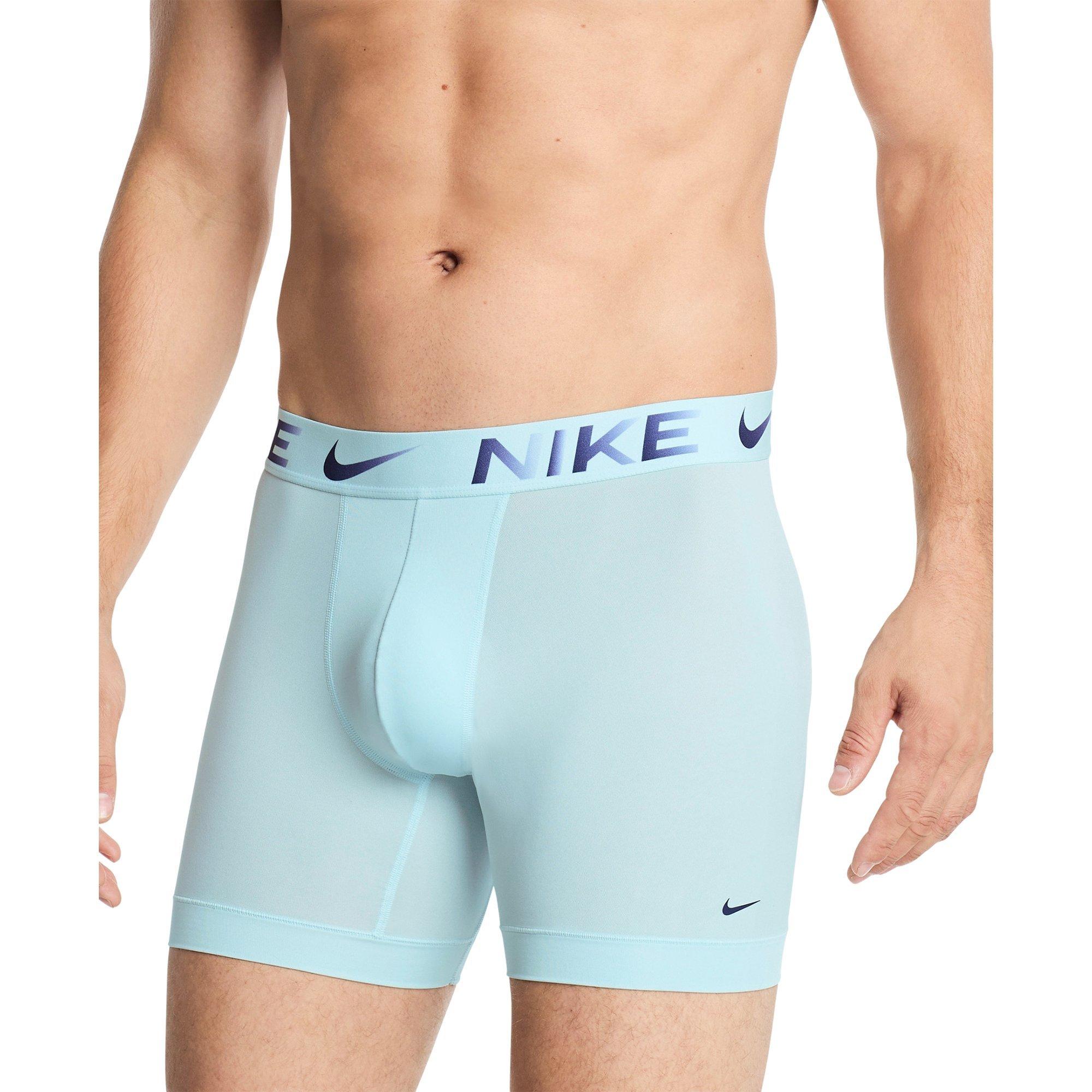 Nike Men's Dri-FIT Essential Micro Underwear (3 Pack) - BLUE/GREEN Thumbnail View 3