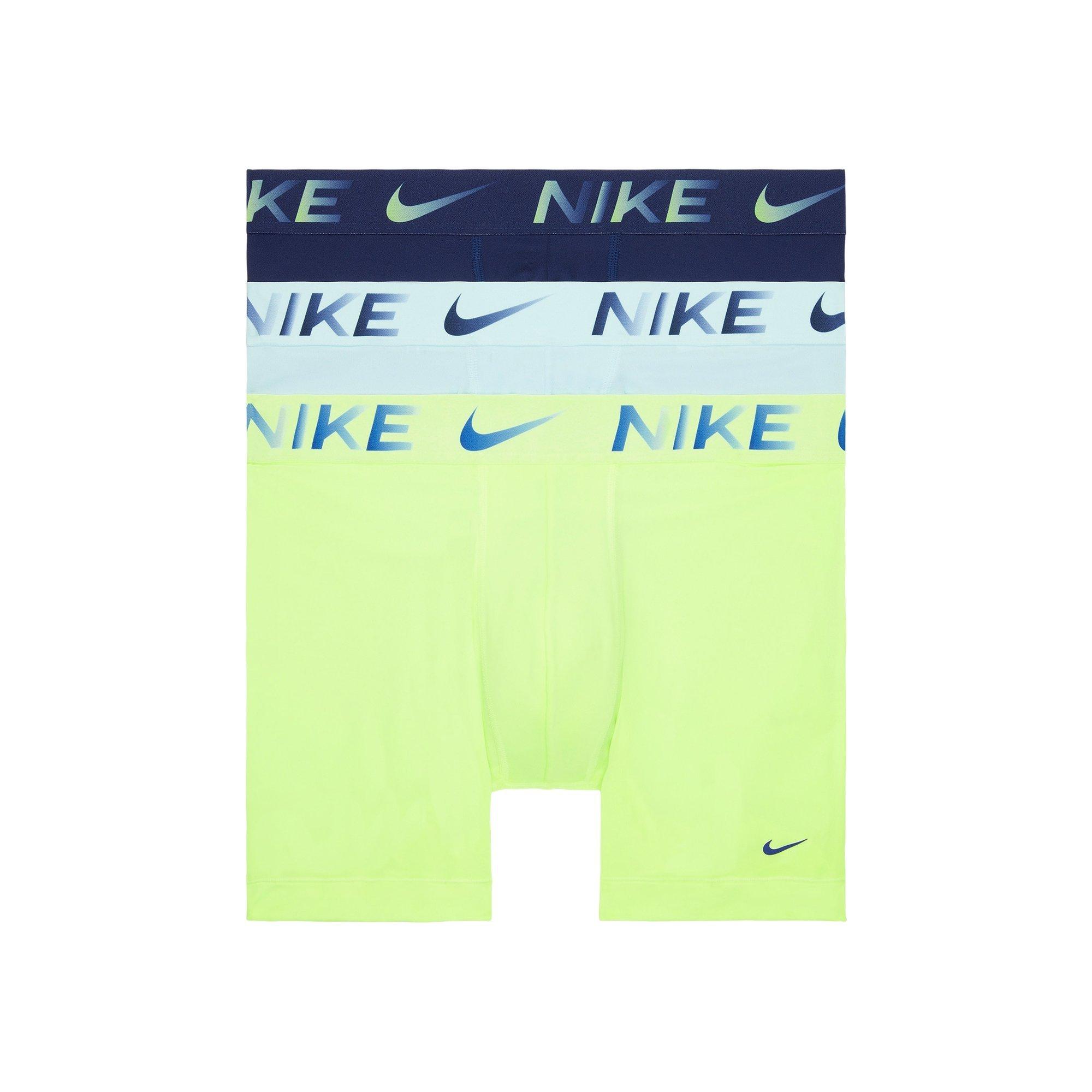 Nike Men's Dri-FIT Essential Micro Underwear (3 Pack) - BLUE/GREEN Thumbnail View 4