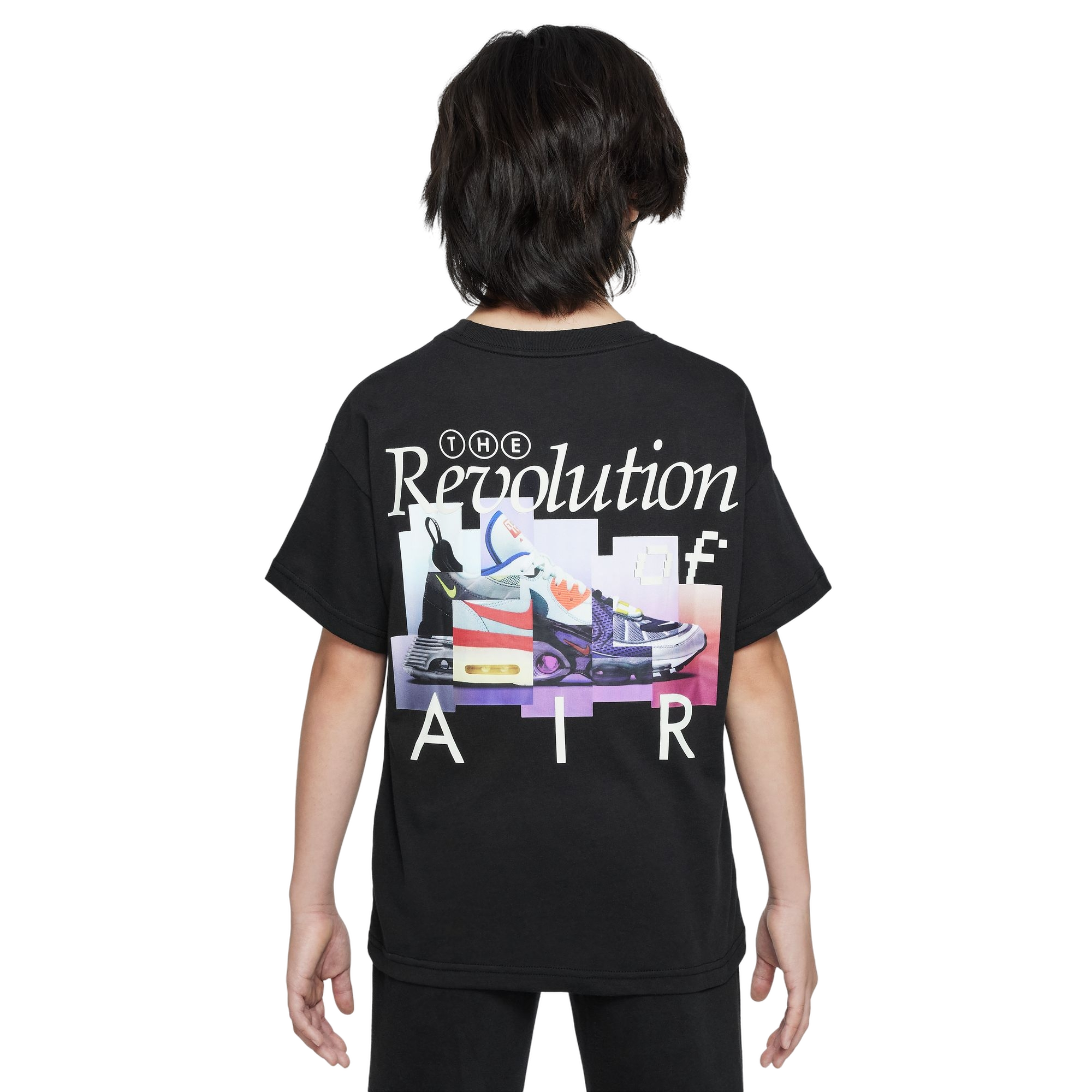 Nike Sportswear Swoosh Big Boys' Black Tee