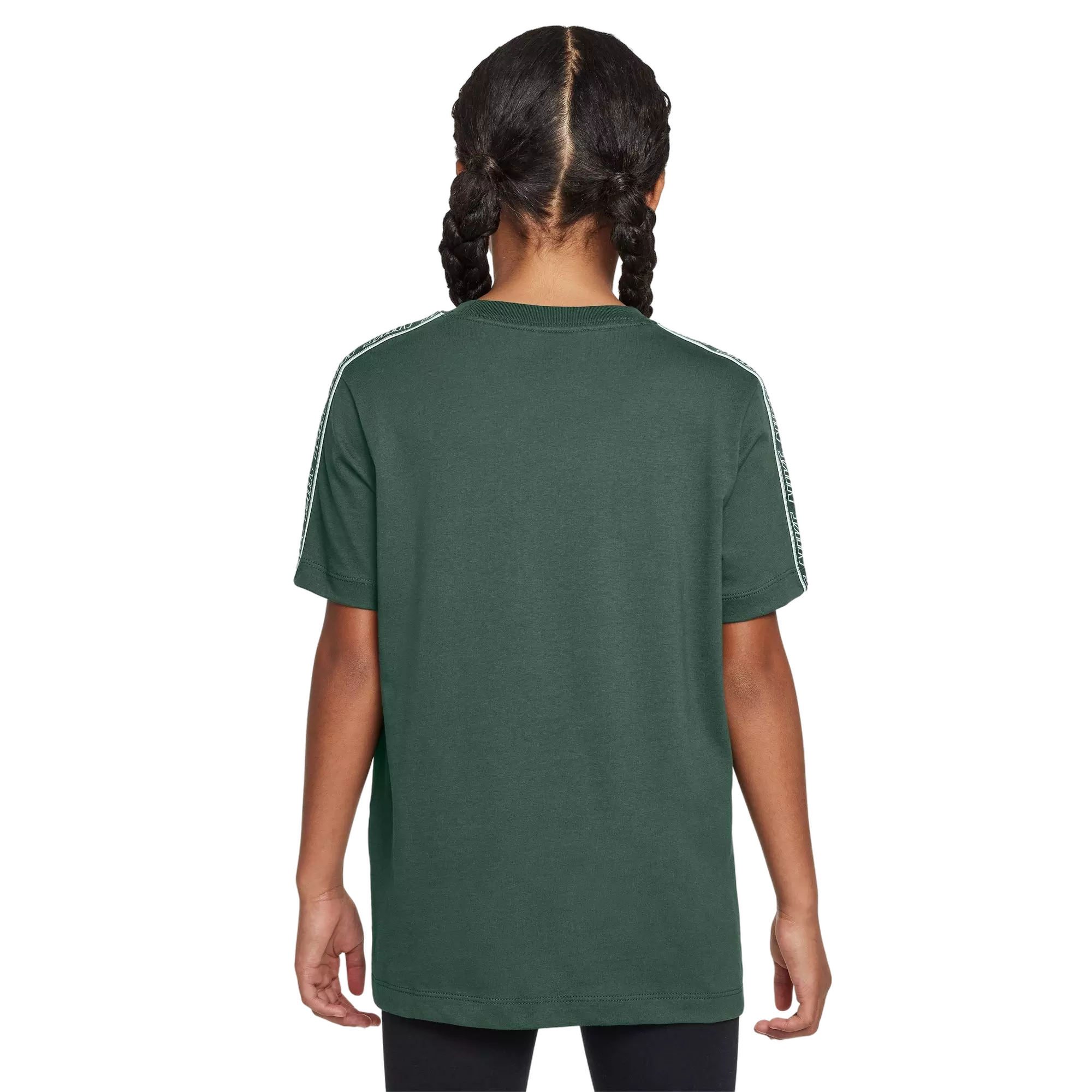 Nike Big Kids' Sportswear Swoosh Tee-Green - GREEN