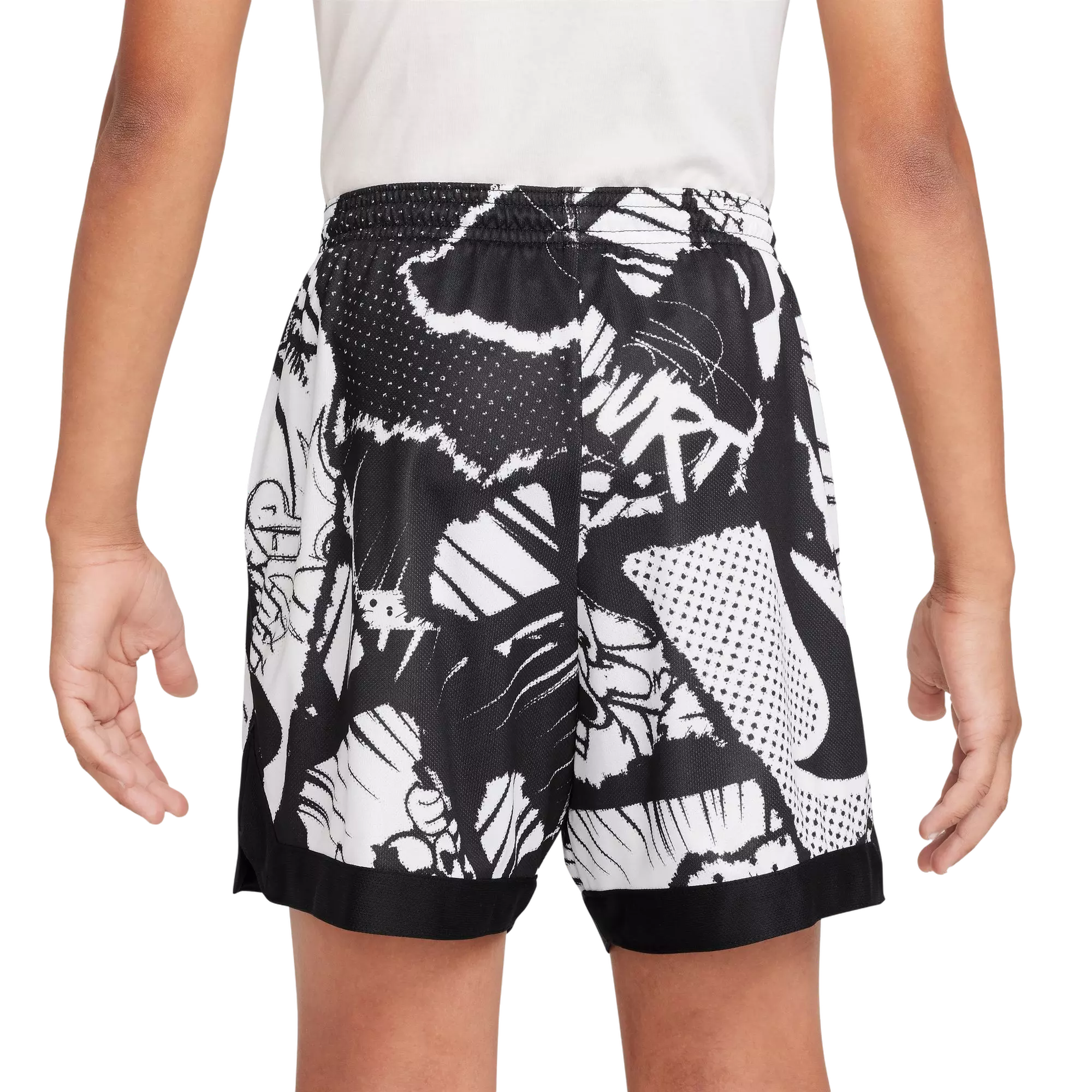 Nike Big Boys' Comic Shorts - Black - BLACK