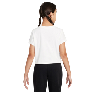 Nike Big Girls' Sportswear Tee-White