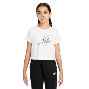 Nike Big Girls' Sportswear Tee-White