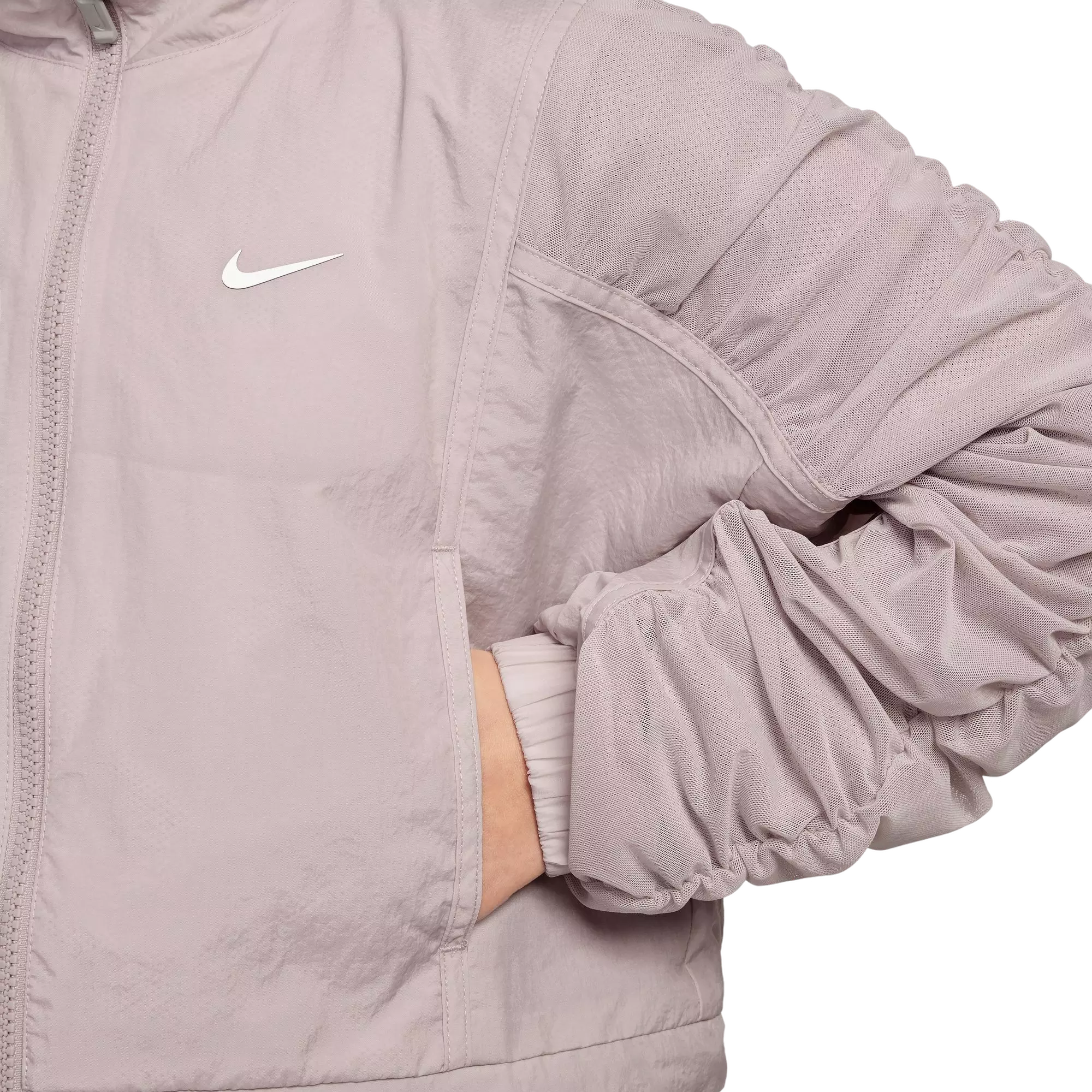 Nike Big Girls' Sportswear Woven Jacket - MAUVE