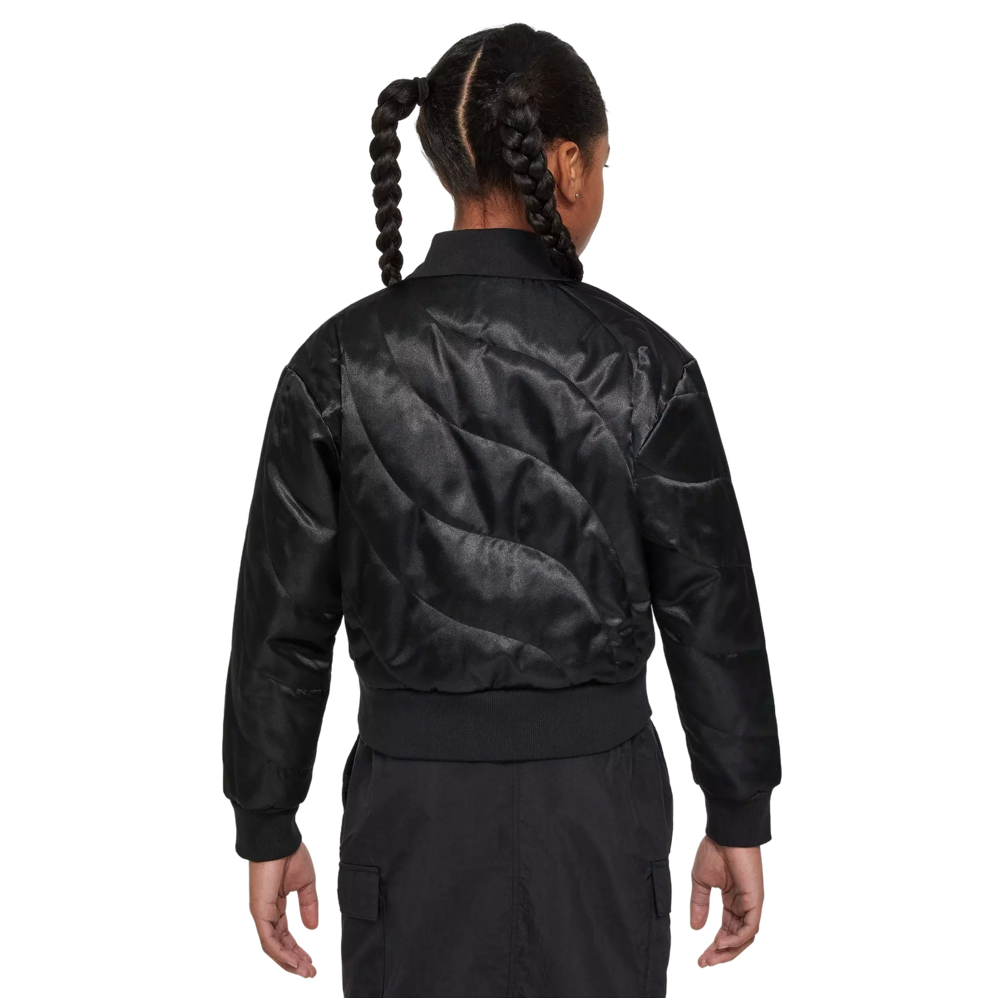 Nike Big Girls' Sportswear Bomber Jacket -Black - BLACK