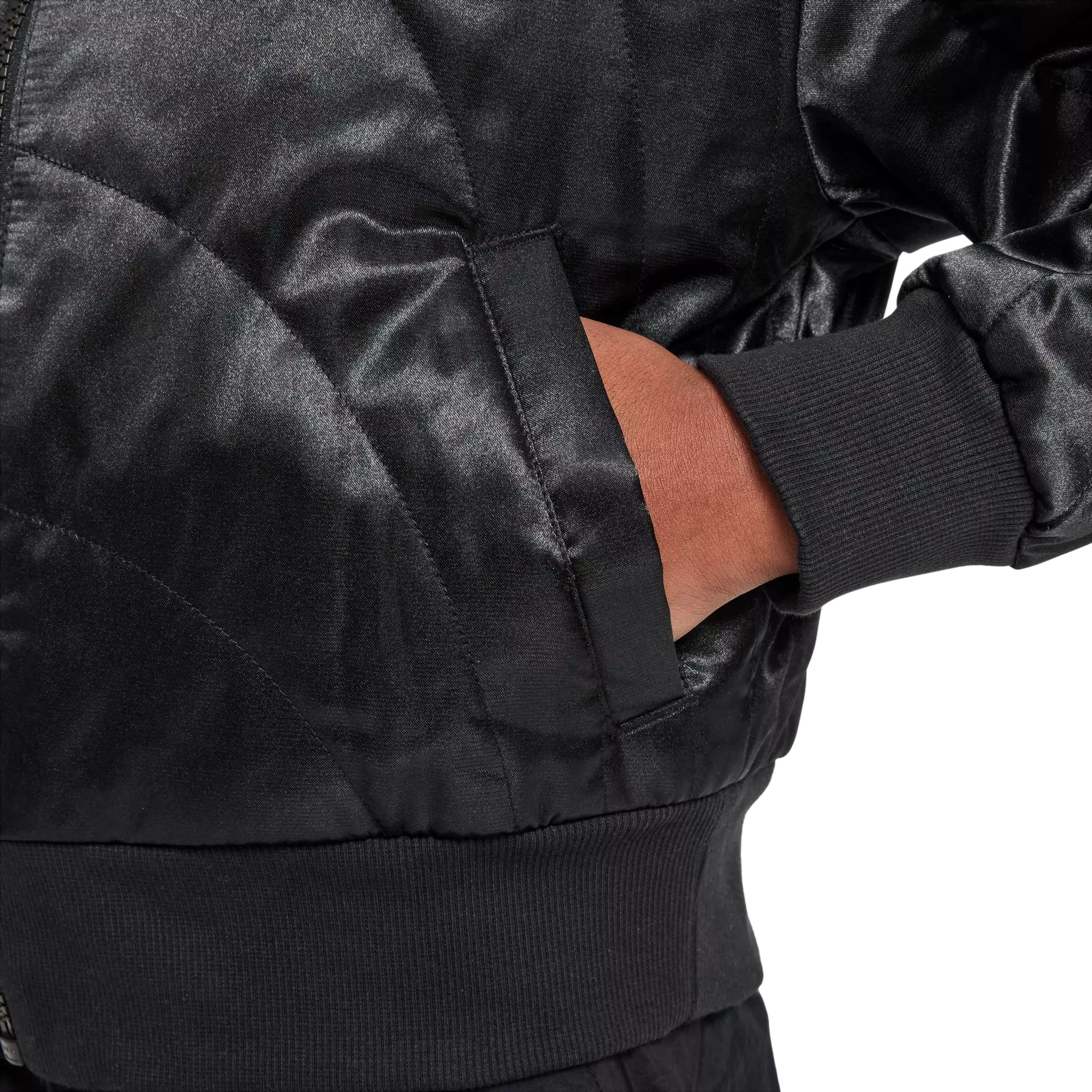 Nike Big Girls' Sportswear Bomber Jacket - Black - BLACK