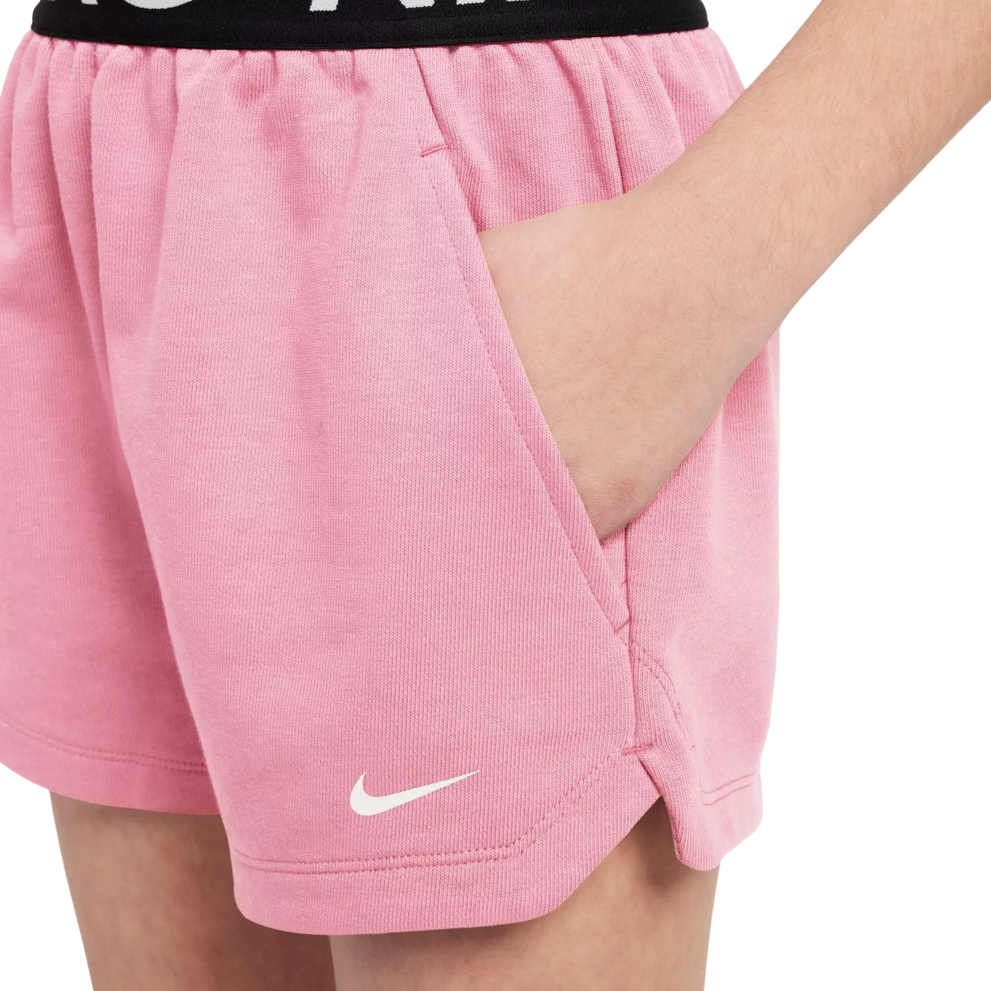 Nike Big Girls' Pro Dri-FIT Fleece Shorts - Pink - PINK