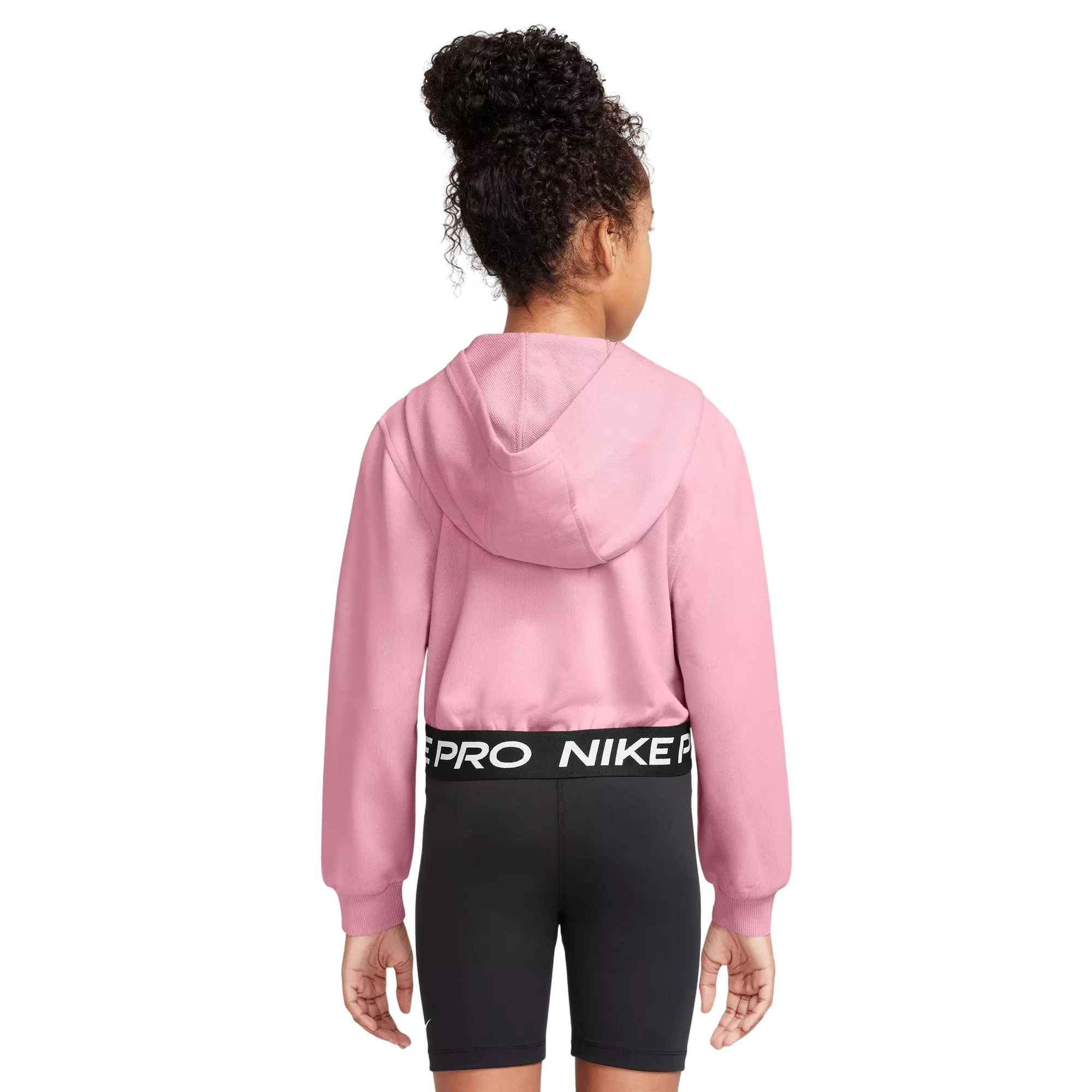 Nike Big Girls' Pro Dri-Fit Fleece Full-Zip Jacket - PINK