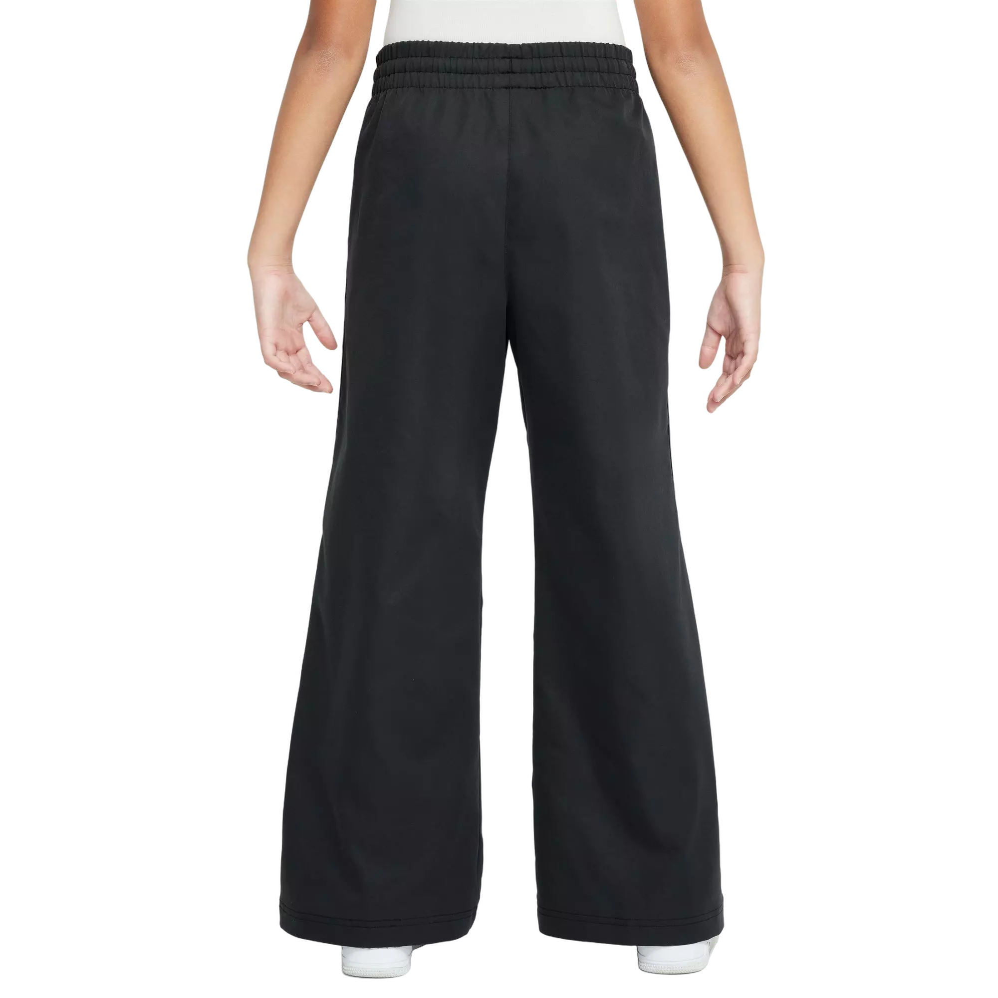 Nike Big Girls' Sportswear Woven Wide-Leg Pants - BLACK