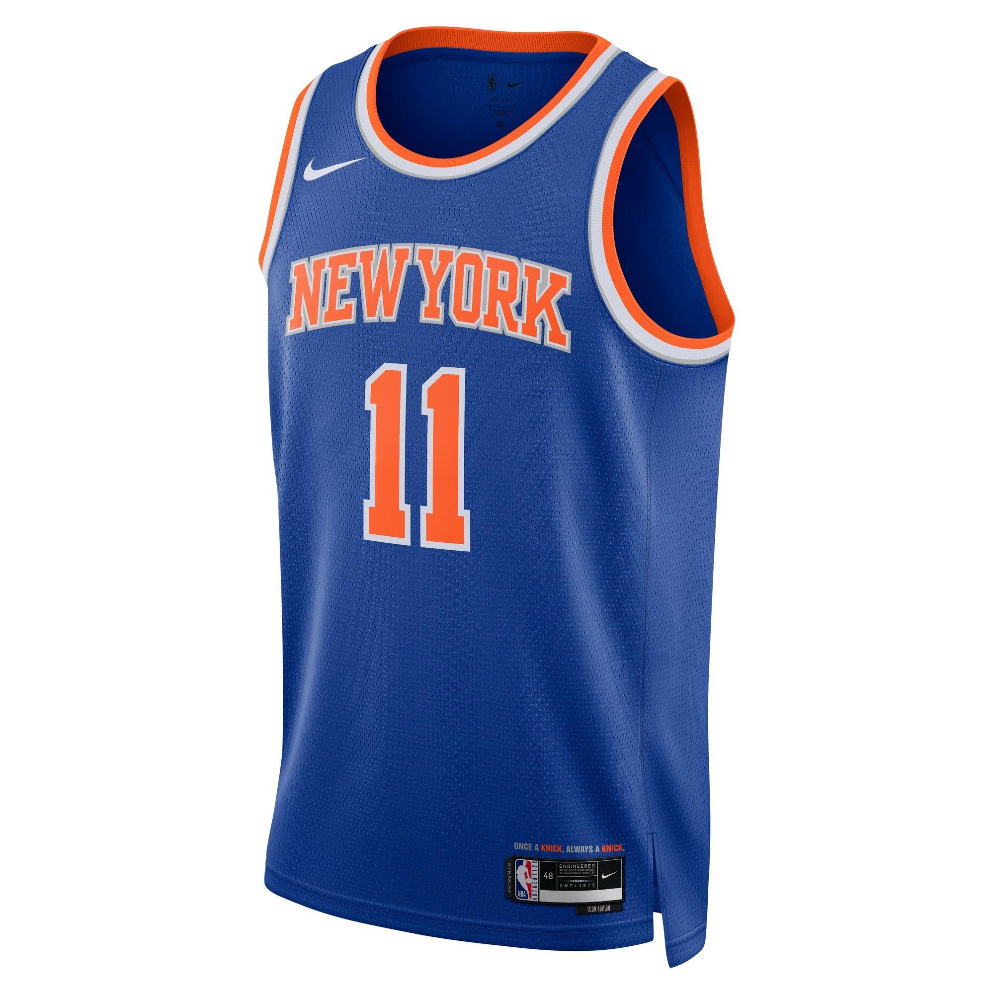 Nike Men's New York Knicks Jalen Brunson Home Jersey-Royal - ROYAL Thumbnail View 1
