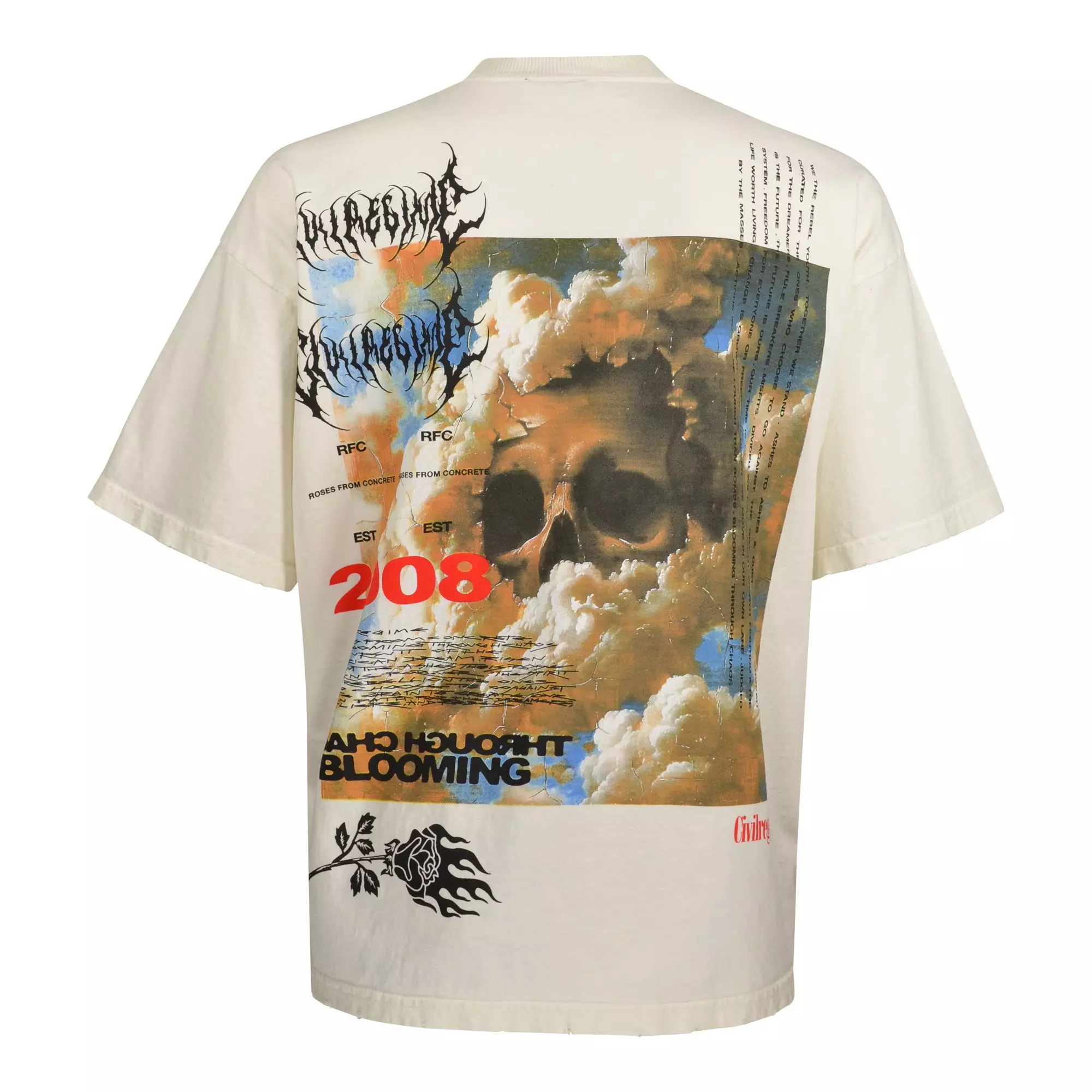 Civil Regime Men's From The Heavens Butter Tee - CREAM