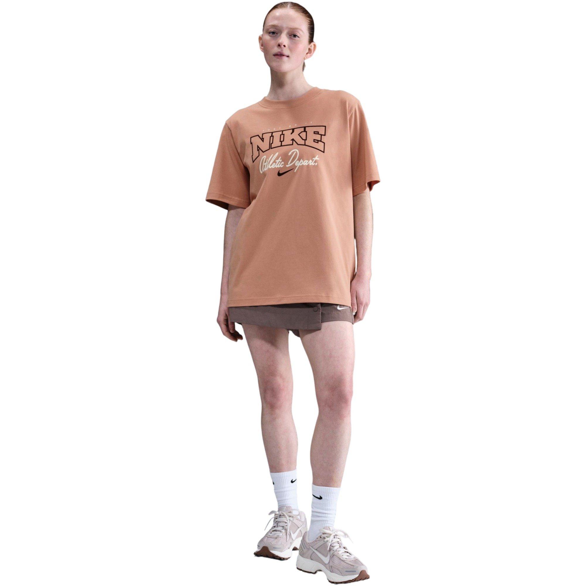 Nike Women's Sportswear Loose Short-Sleeve Graphic Tee - ROSE GOLD Thumbnail View 7