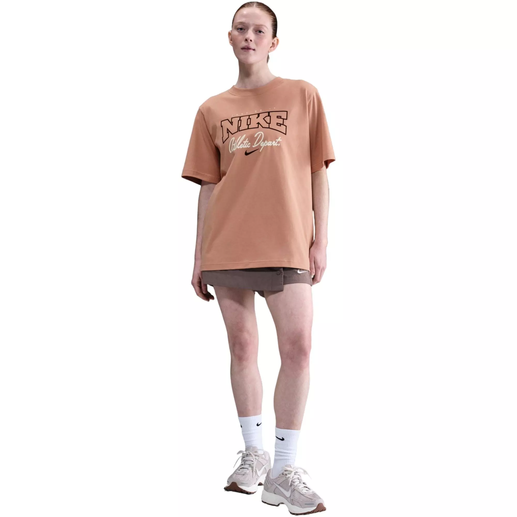 Nike Women's Sportswear Loose Short-Sleeve Graphic Tee - ROSE GOLD