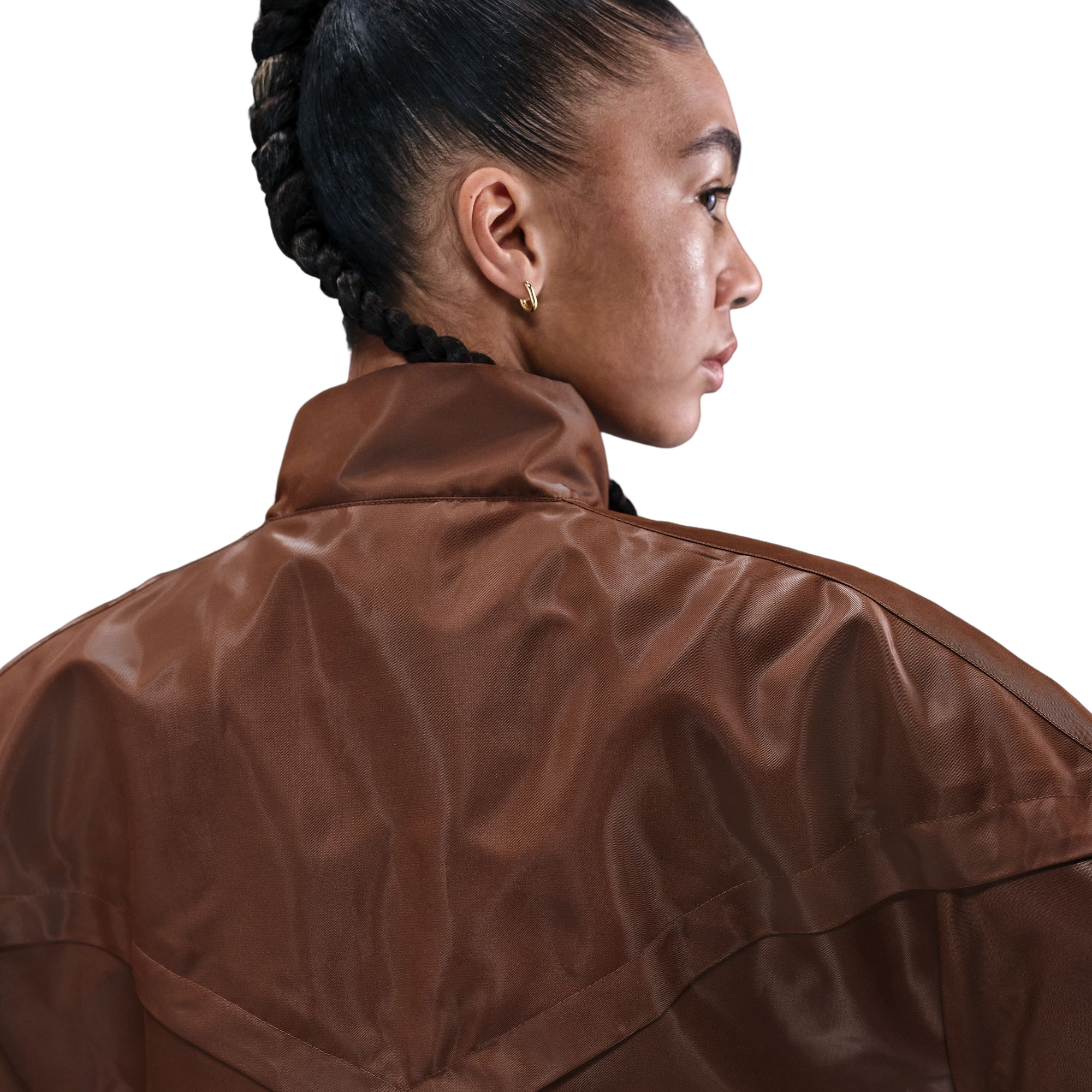 Nike Women's Sportswear Windrunner Jacket - BROWN Thumbnail View 4