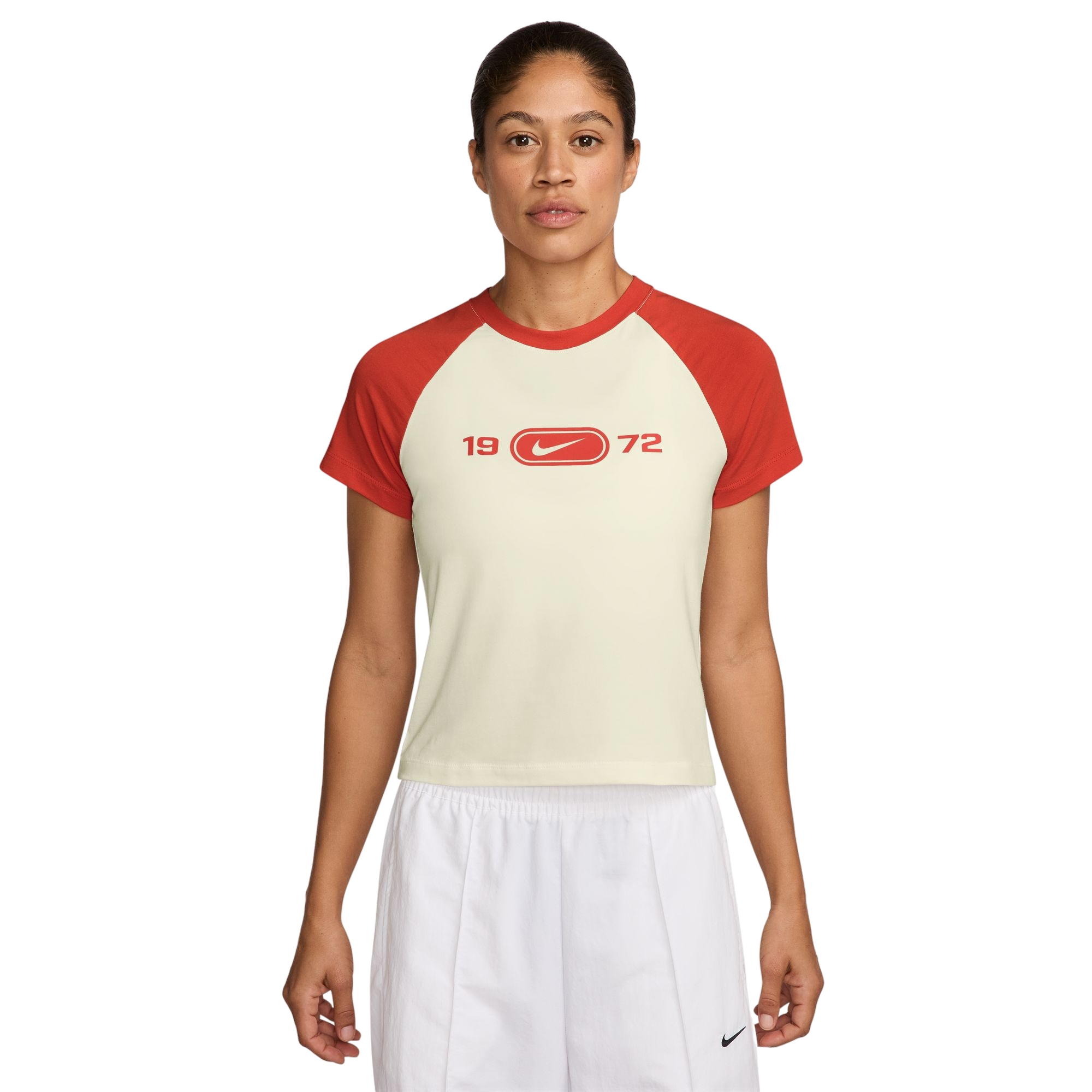 Nike Women's Sportswear Chill Knit Tee - RED Thumbnail View 1