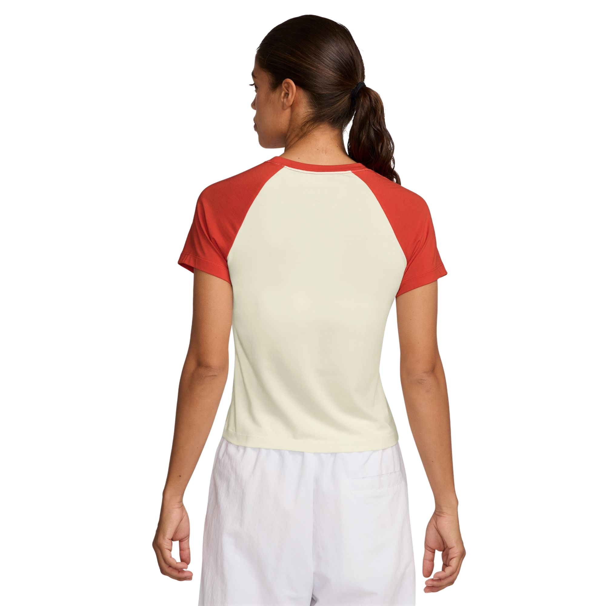 Nike Women's Sportswear Chill Knit Tee - RED Thumbnail View 2