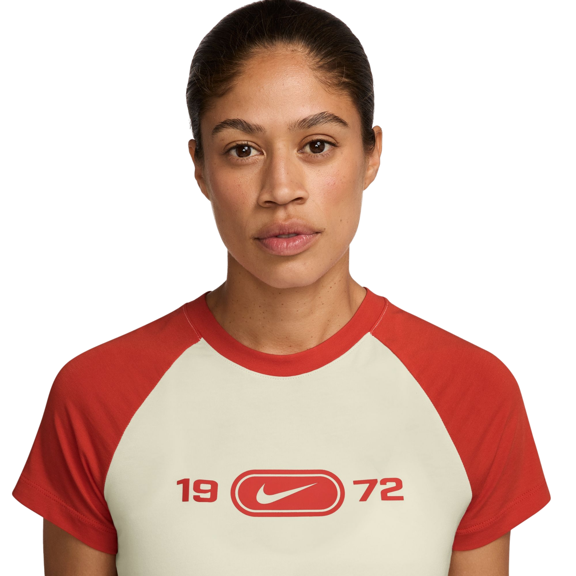 Nike Women's Sportswear Chill Knit Tee - RED Thumbnail View 3