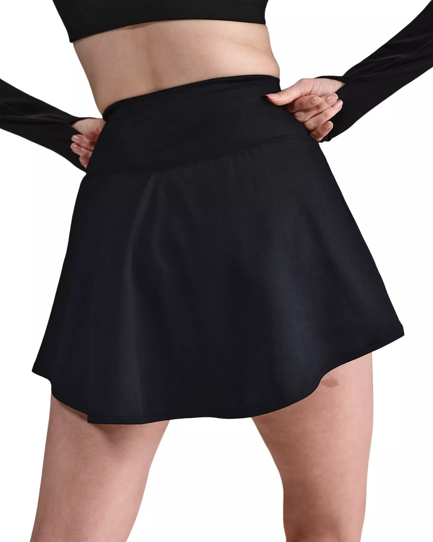 Nike Women's One Dri-FIT Skirt - Black - BLACK