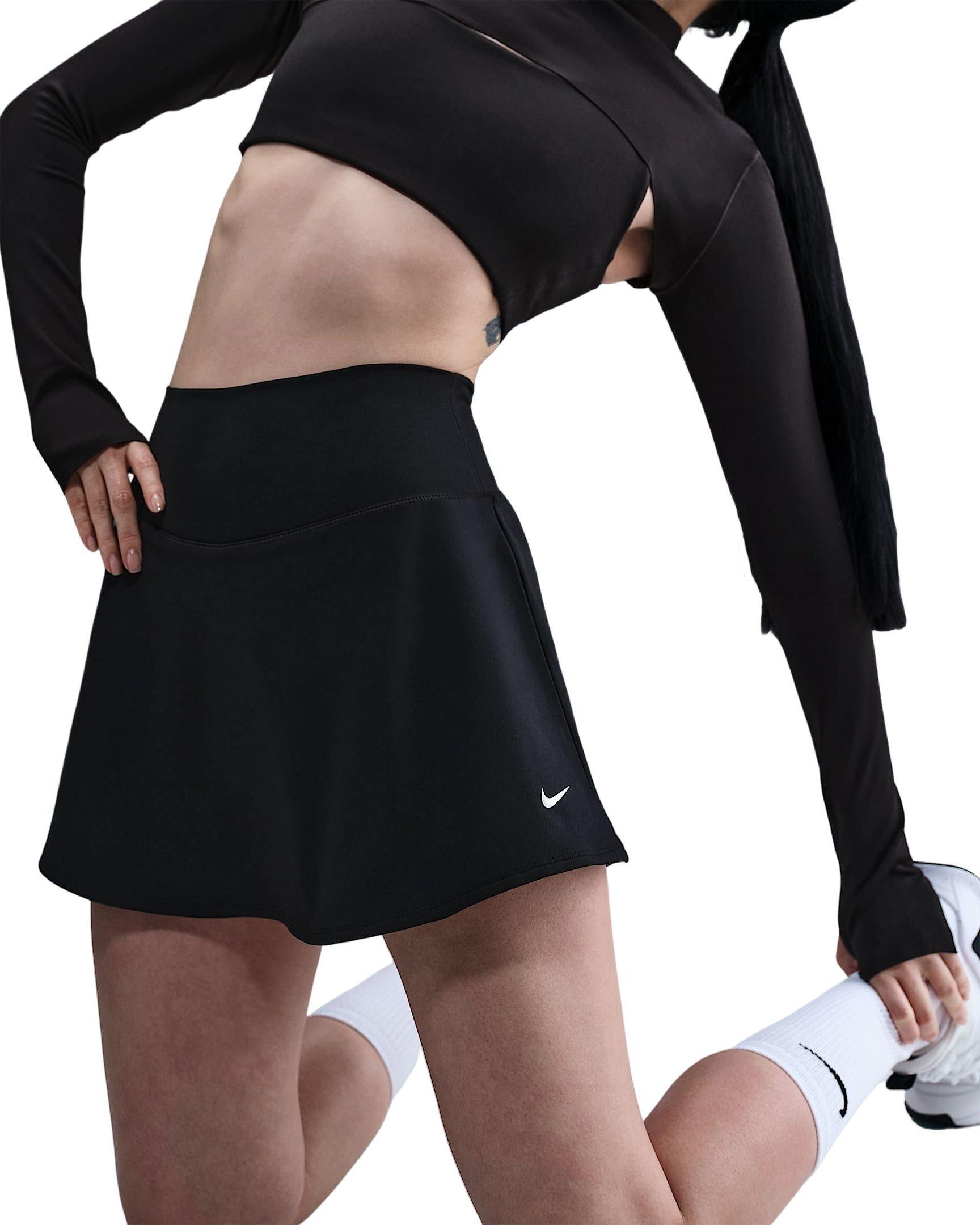 Nike Women's One Dri-FIT Skirt - Black - BLACK Thumbnail View 3