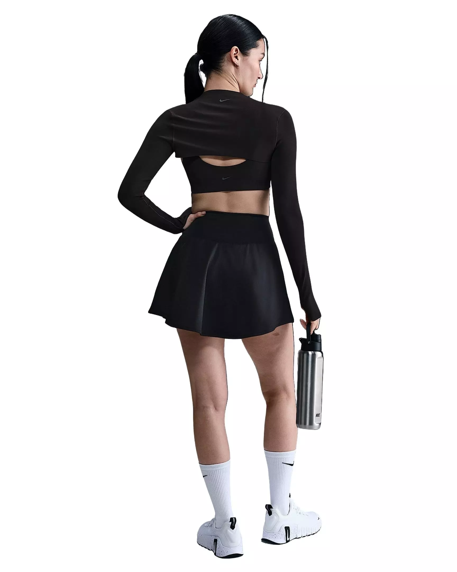 Nike Women's One Dri-FIT Skirt - Black - BLACK