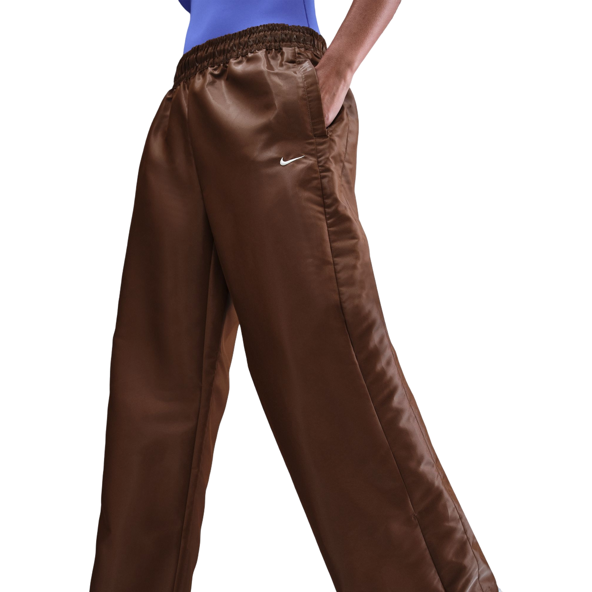 Nike Women's Sportswear Windrunner Pants - Brown - BROWN Thumbnail View 3