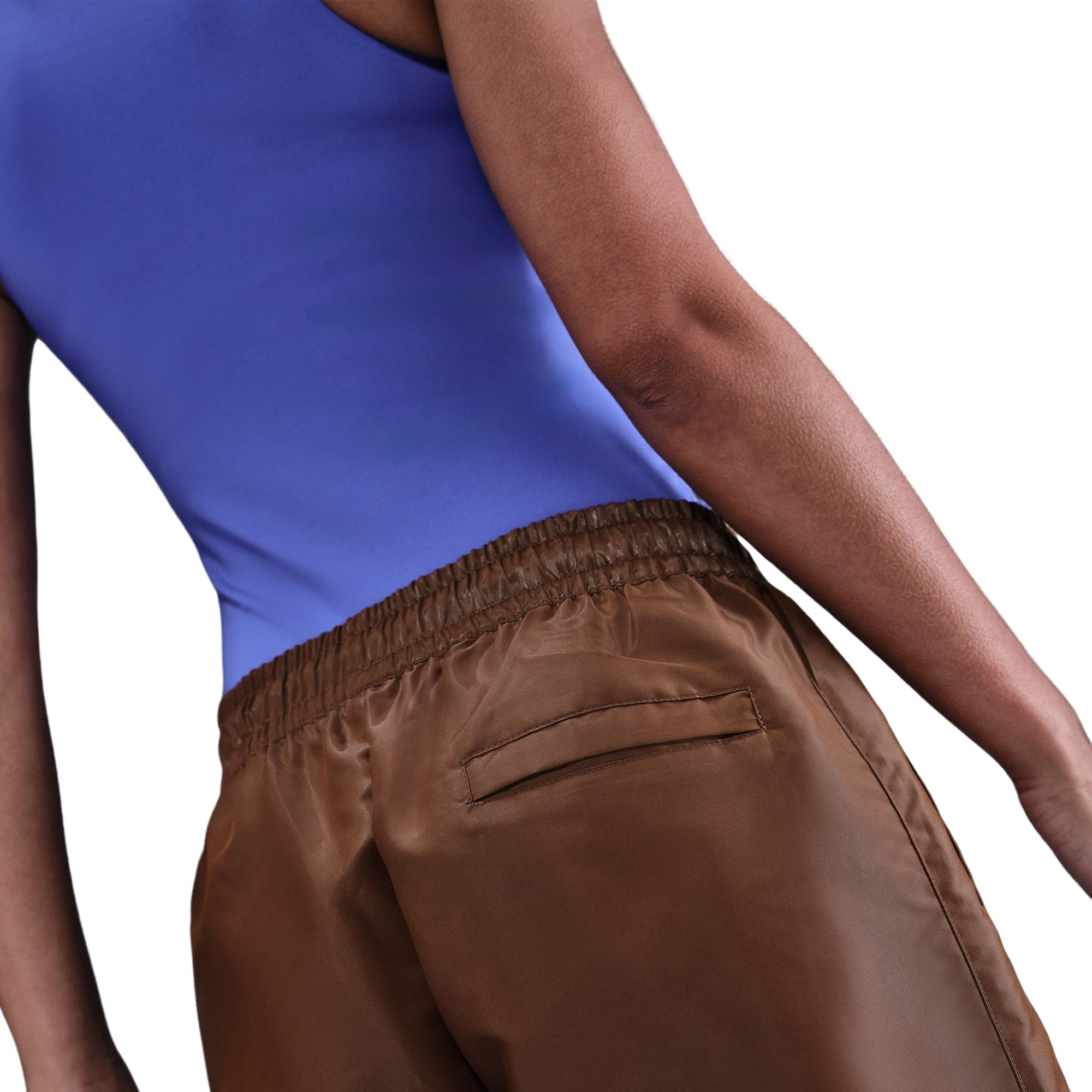 Nike Women's Sportswear Windrunner Pants - Brown - BROWN Thumbnail View 4