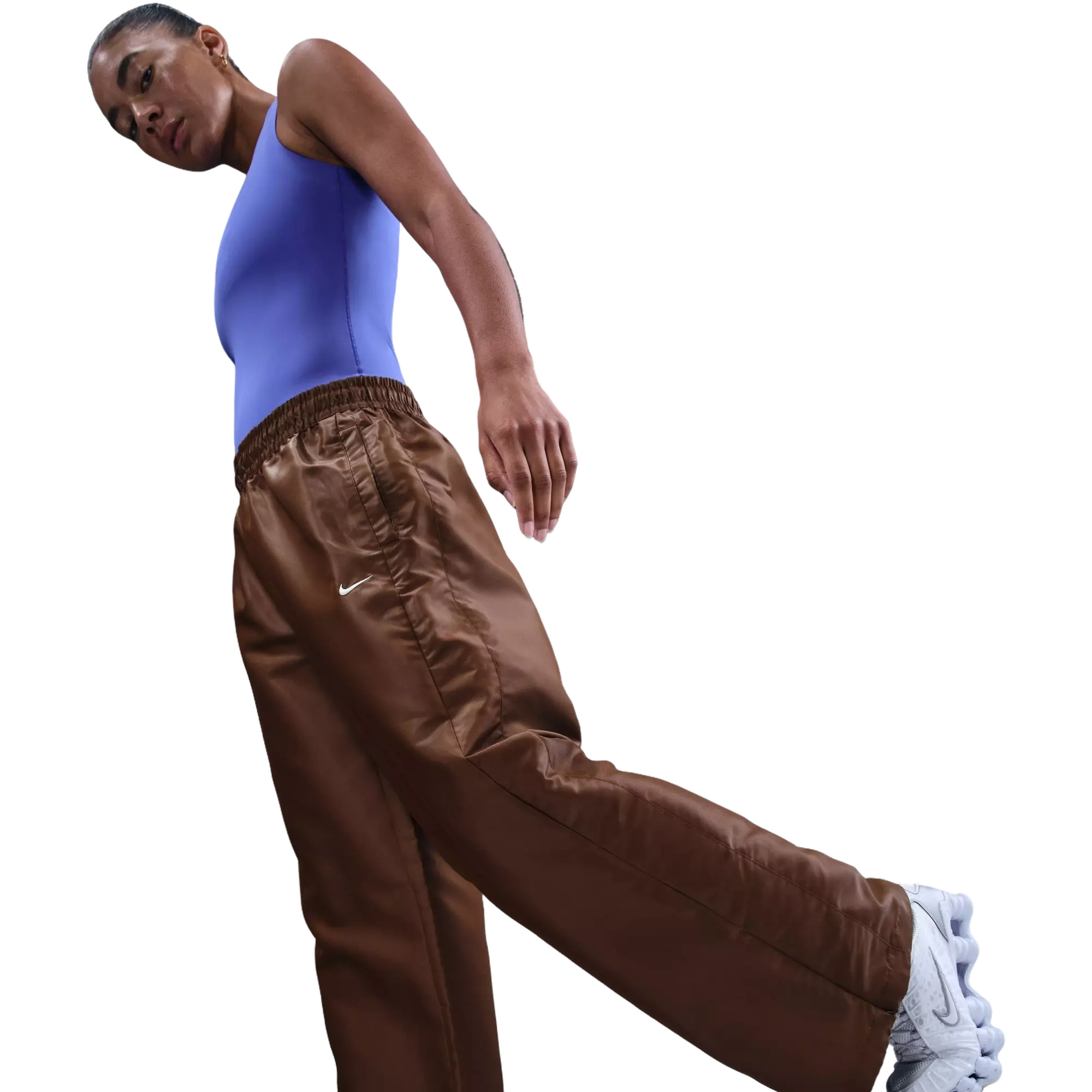 Nike Women's Sportswear Windrunner Pants - Brown - BROWN