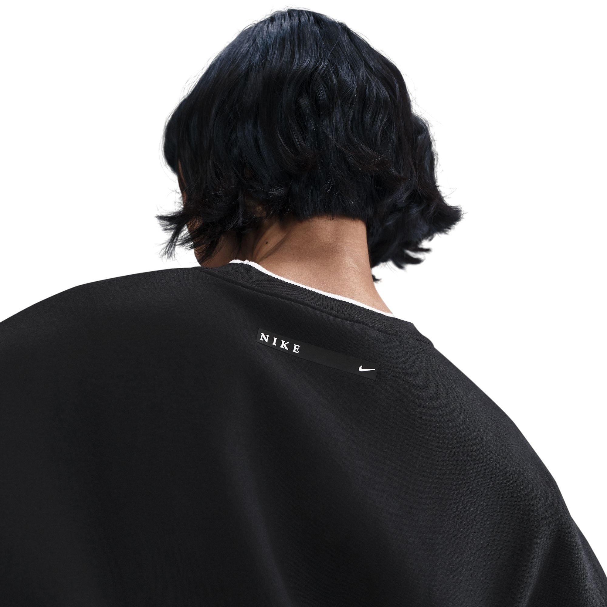 Nike Women's Phoenix Fleece GLC Crew Sweatshirt - Black - BLACK Thumbnail View 3