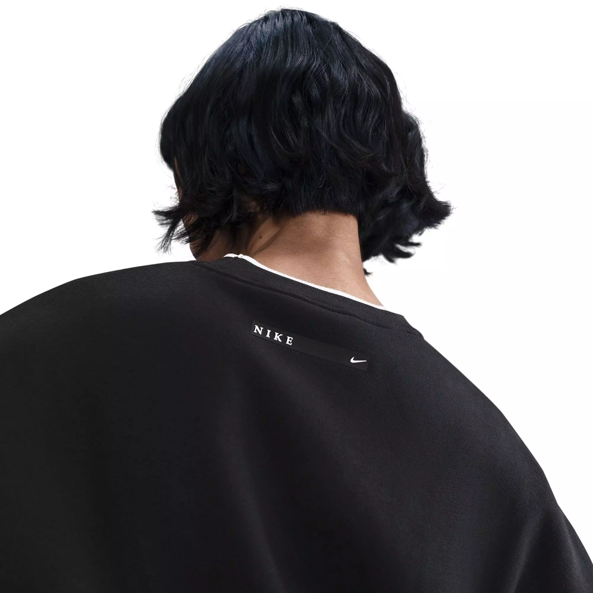 Nike Women's Phoenix Fleece GLC Crew Sweatshirt - Black - BLACK