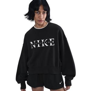 Nike Women's Phoenix Fleece GLC Crew Sweatshirt - Black