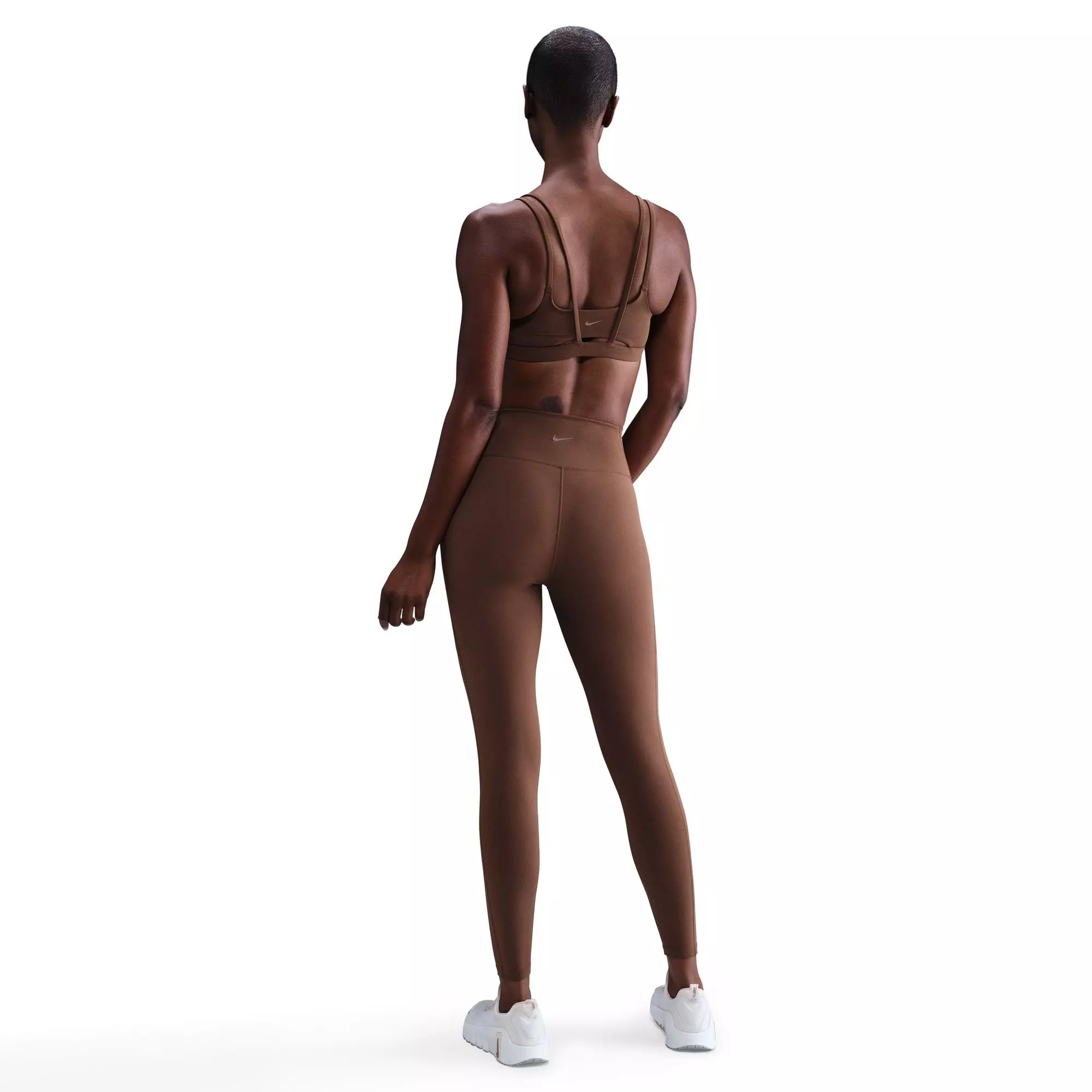 Nike Women's One High-Waisted 7/8 Leggings with Pockets - BROWN