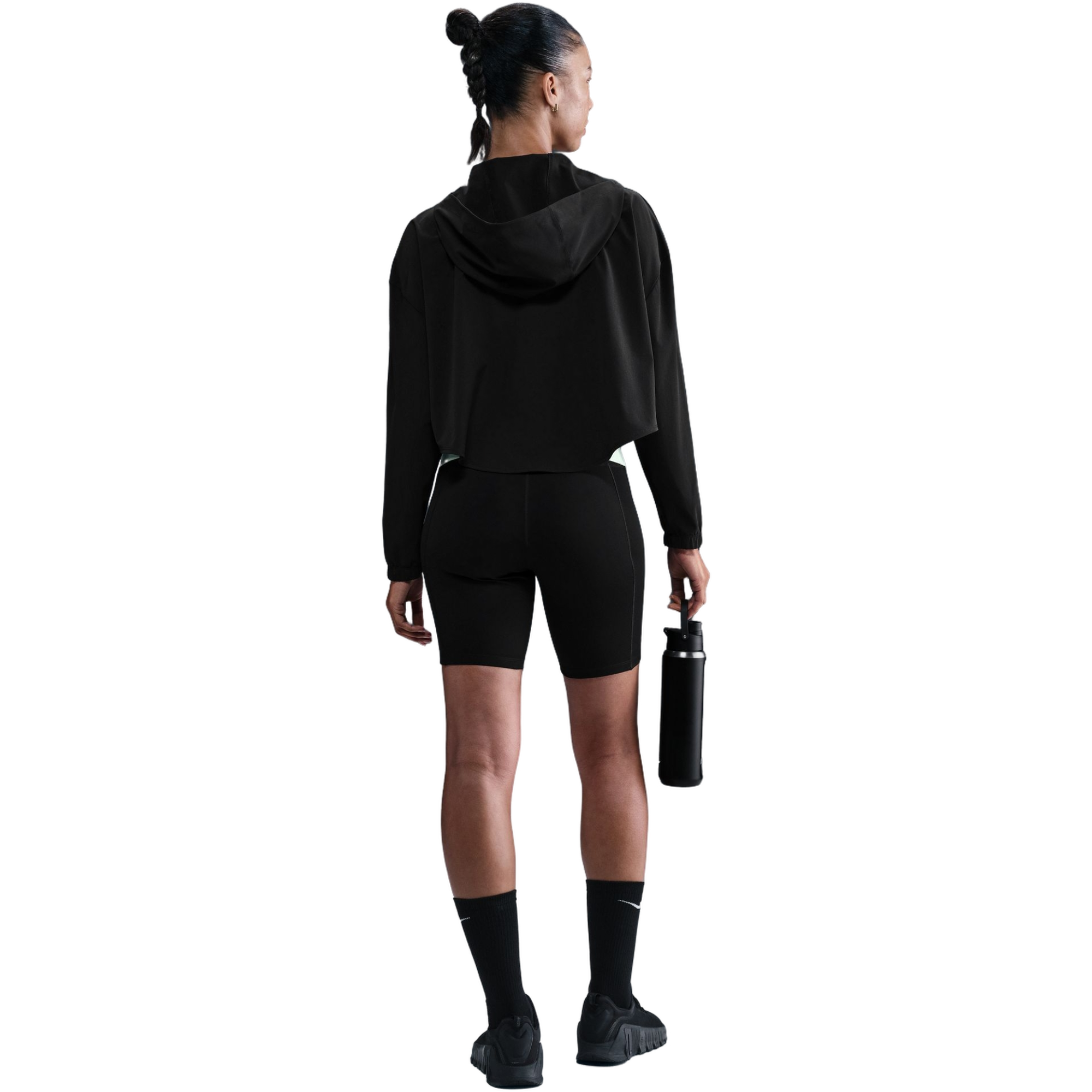 Nike Women's One Repel Oversized Hooded Woven Jacket - BLACK Thumbnail View 2