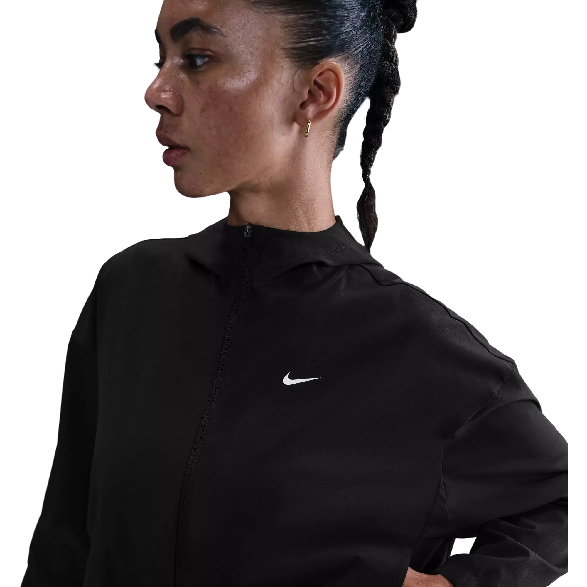 Nike Women's One Repel Oversized Hooded Woven Jacket - BLACK