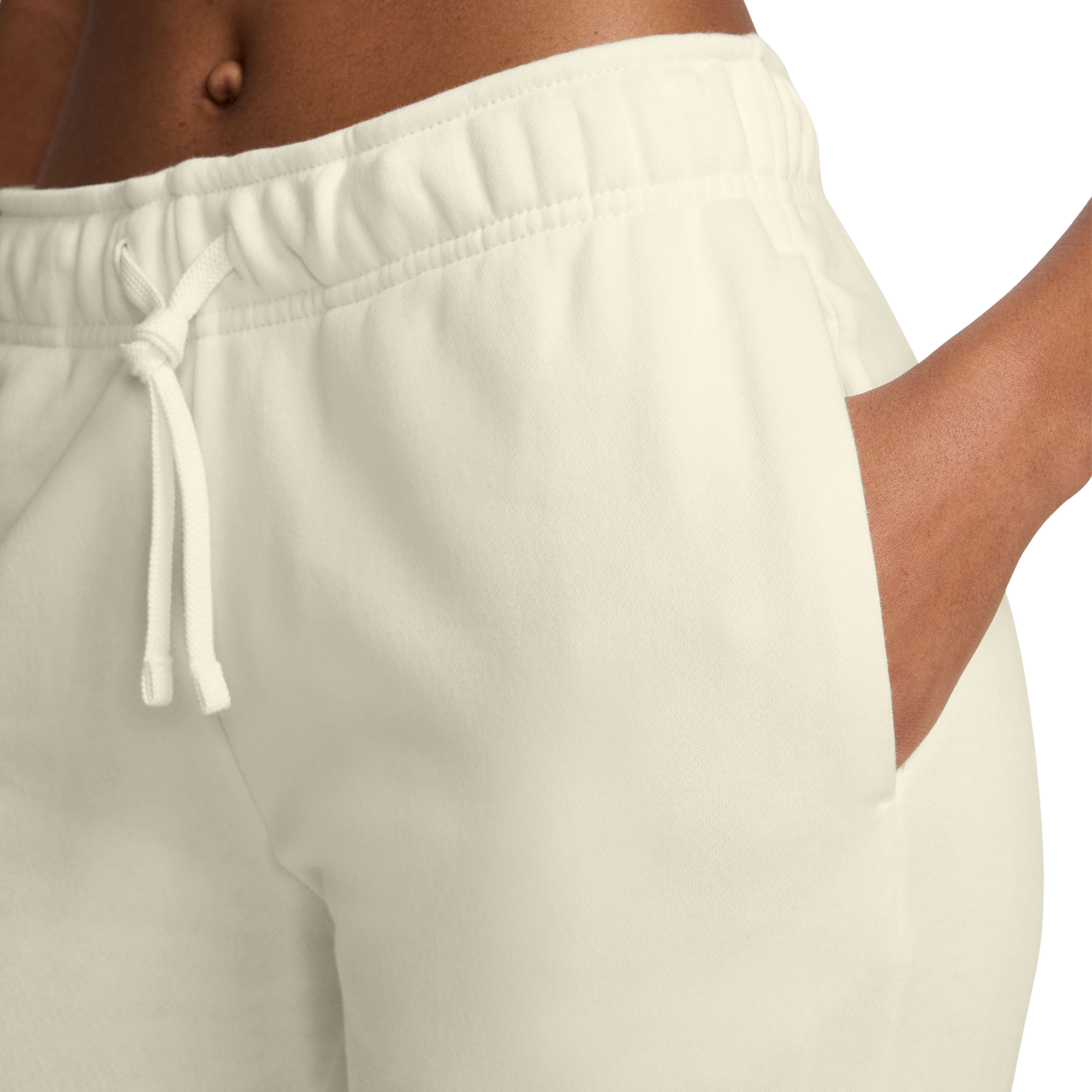 Nike Women's Sportswear Club Fleece Graphic Pants - WHITE/CORAL Thumbnail View 3