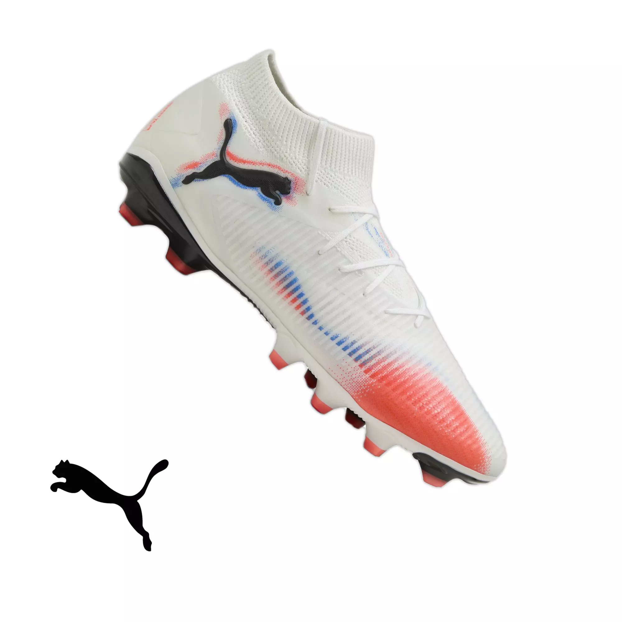 PUMA Future 8 Pro "White/Royal" Men's Soccer Cleat - WHITE/ROYAL/ORANGE