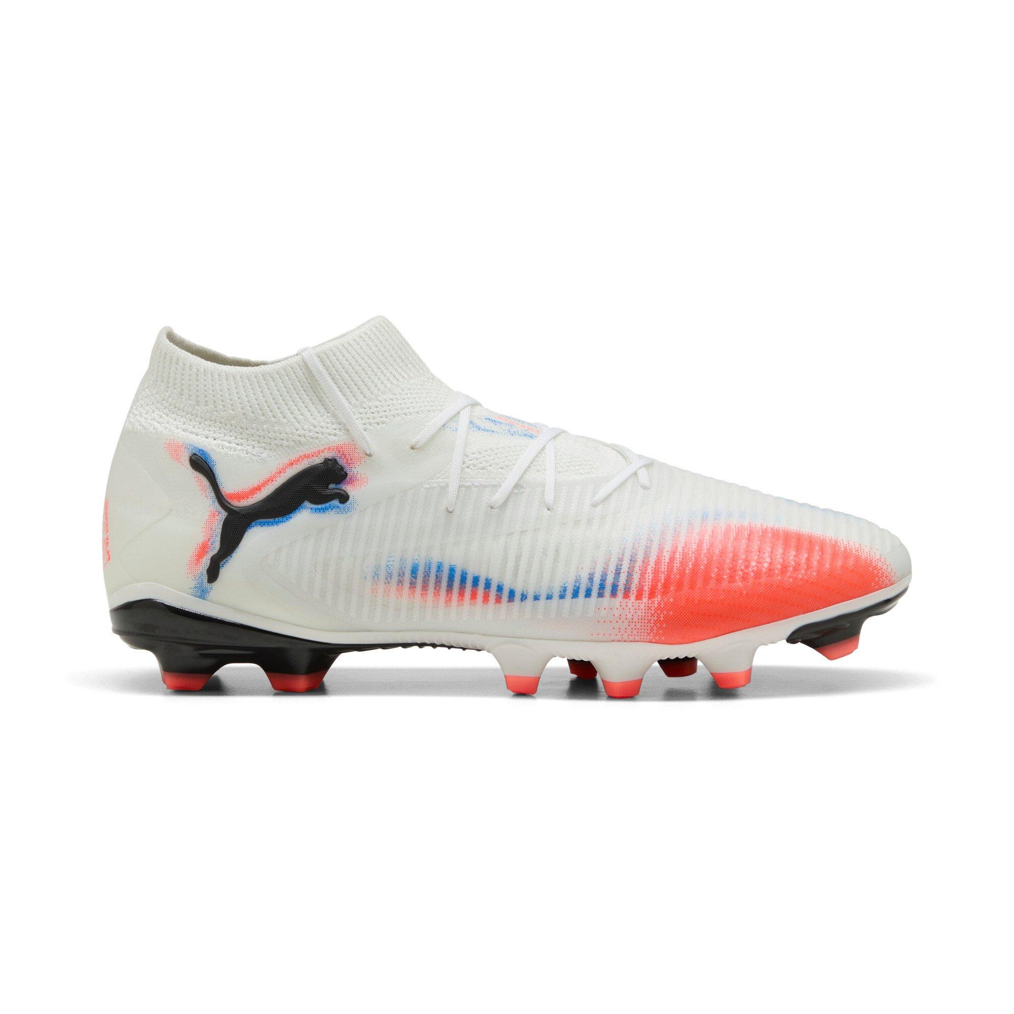 PUMA Future 8 Pro "White/Royal" Men's Soccer Cleat - WHITE/ROYAL/ORANGE Thumbnail View 1