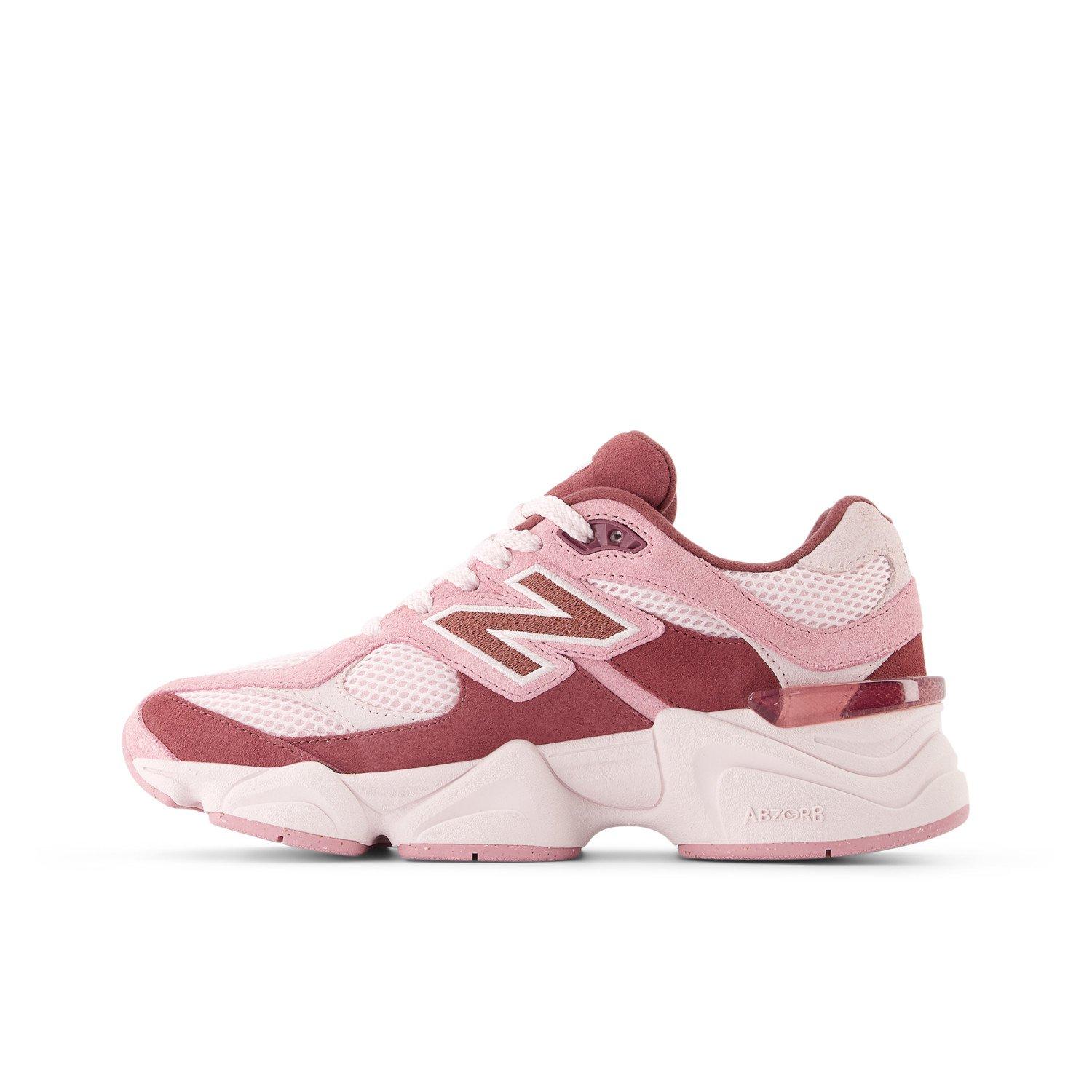 New Balance 9060 Grade School Girls' "Pink/Burgundy" Shoe