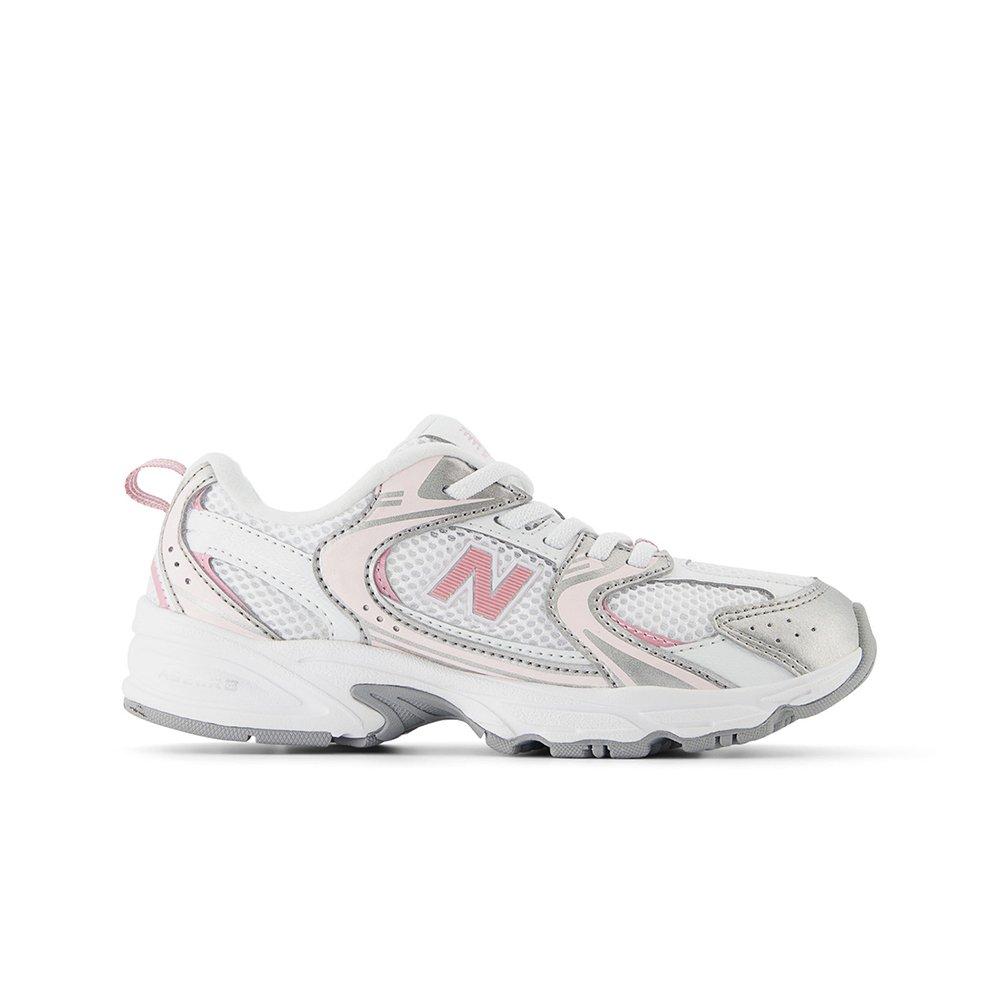 New Balance 530 Grade School Girls White/Pink | Hibbett display picture 1