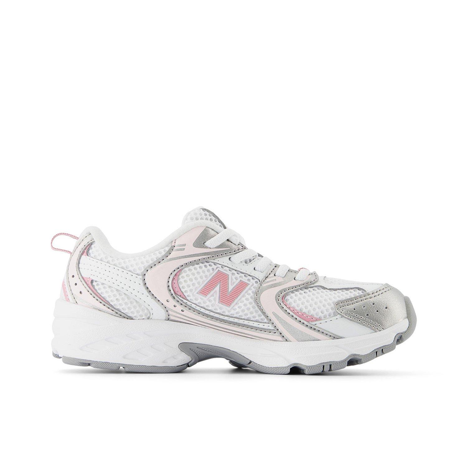 New Balance 530 Grade School Girls' "White/Pink" Shoe