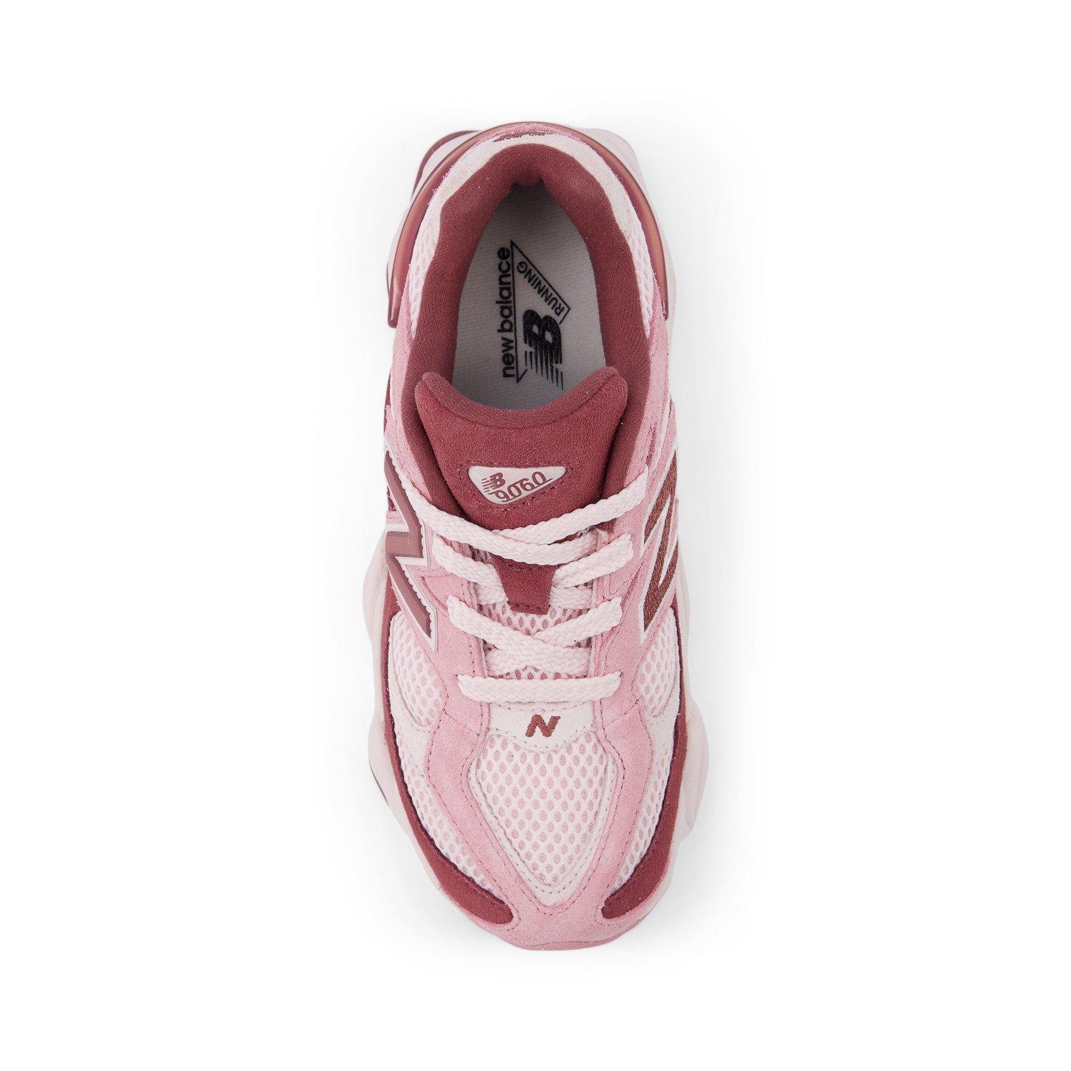 New Balance 9060 Preschool Girls' "Pink Granite/Washed Burgundy" Shoe