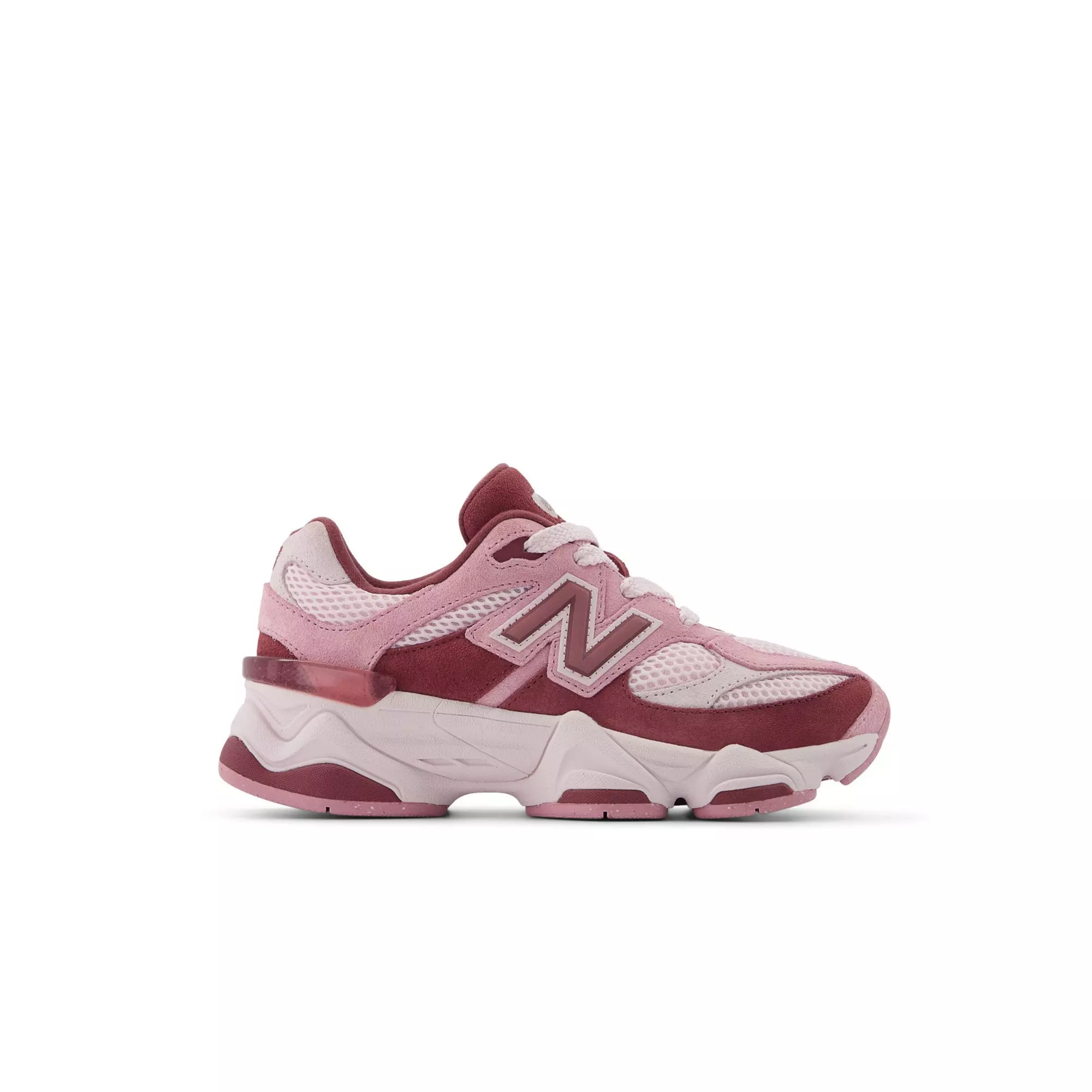New Balance 9060 "Pink Granite/Washed Burgundy" Preschool Girls' Shoe