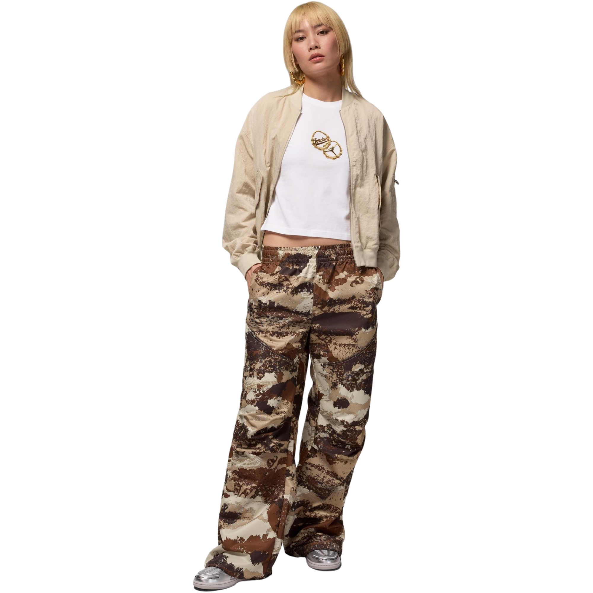 Jordan Women's Brooklyn Novelty Pants - KHAKI Thumbnail View 8