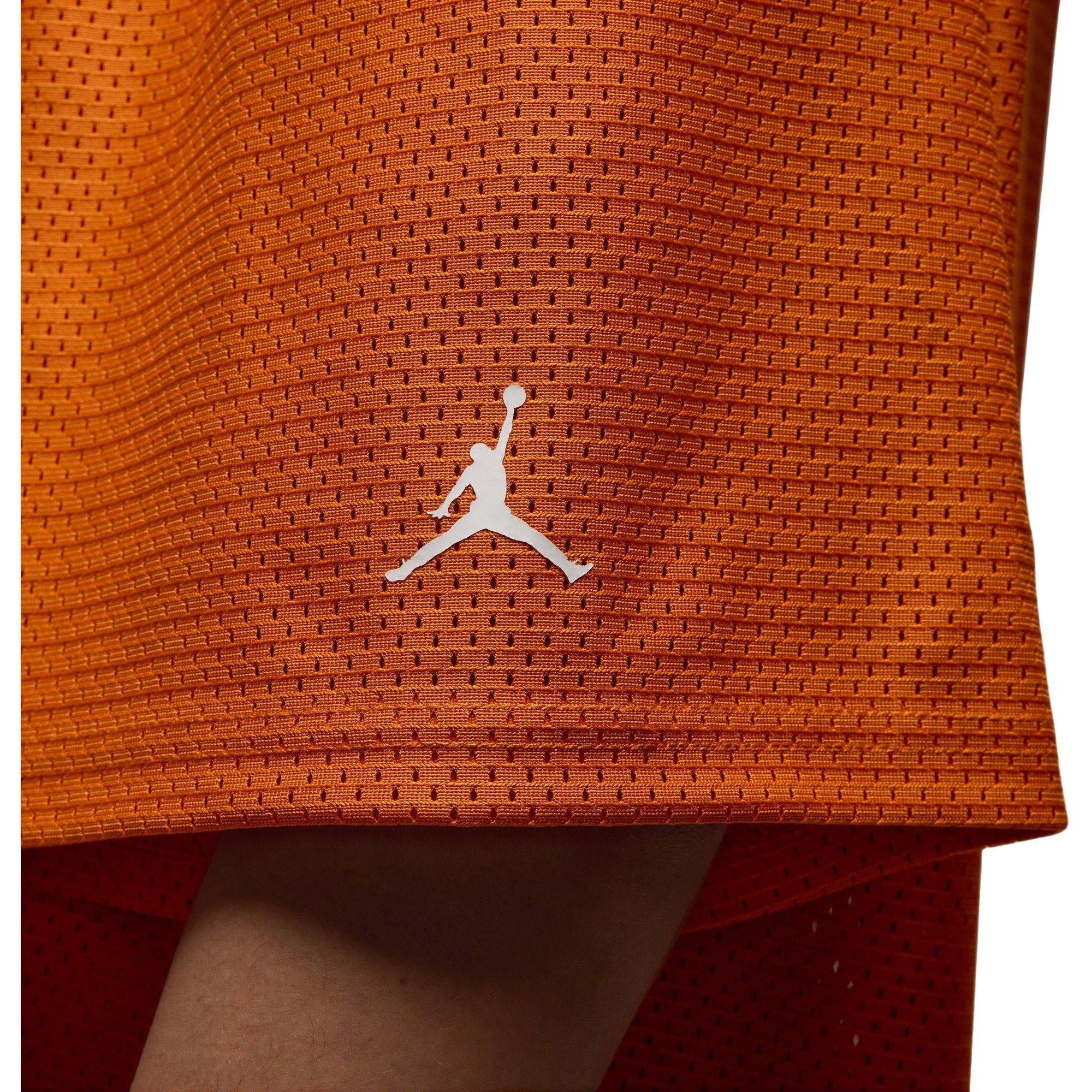 Jordan Women's Brooklyn Mesh Jersey Top - Orange/White - ORANGE/WHITE Thumbnail View 5