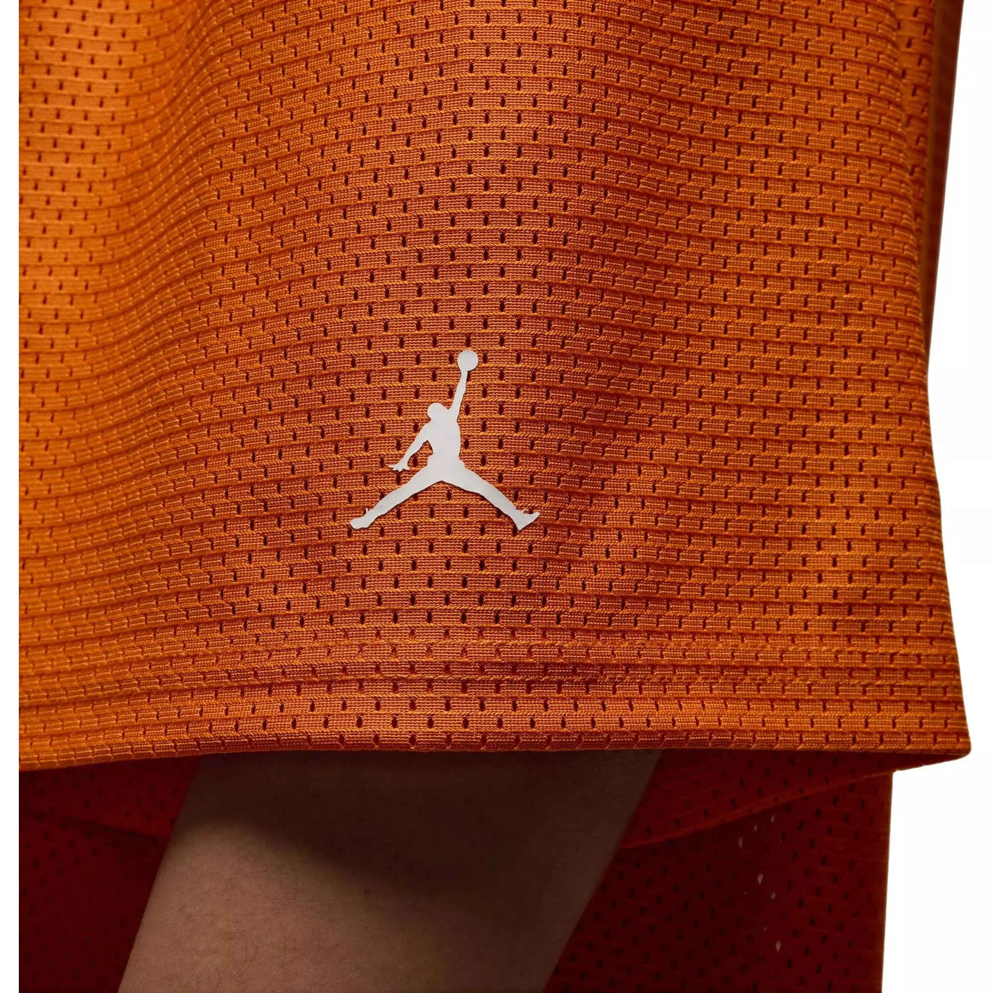 Jordan Women's Brooklyn Mesh Jersey Top - Orange/White - ORANGE/WHITE