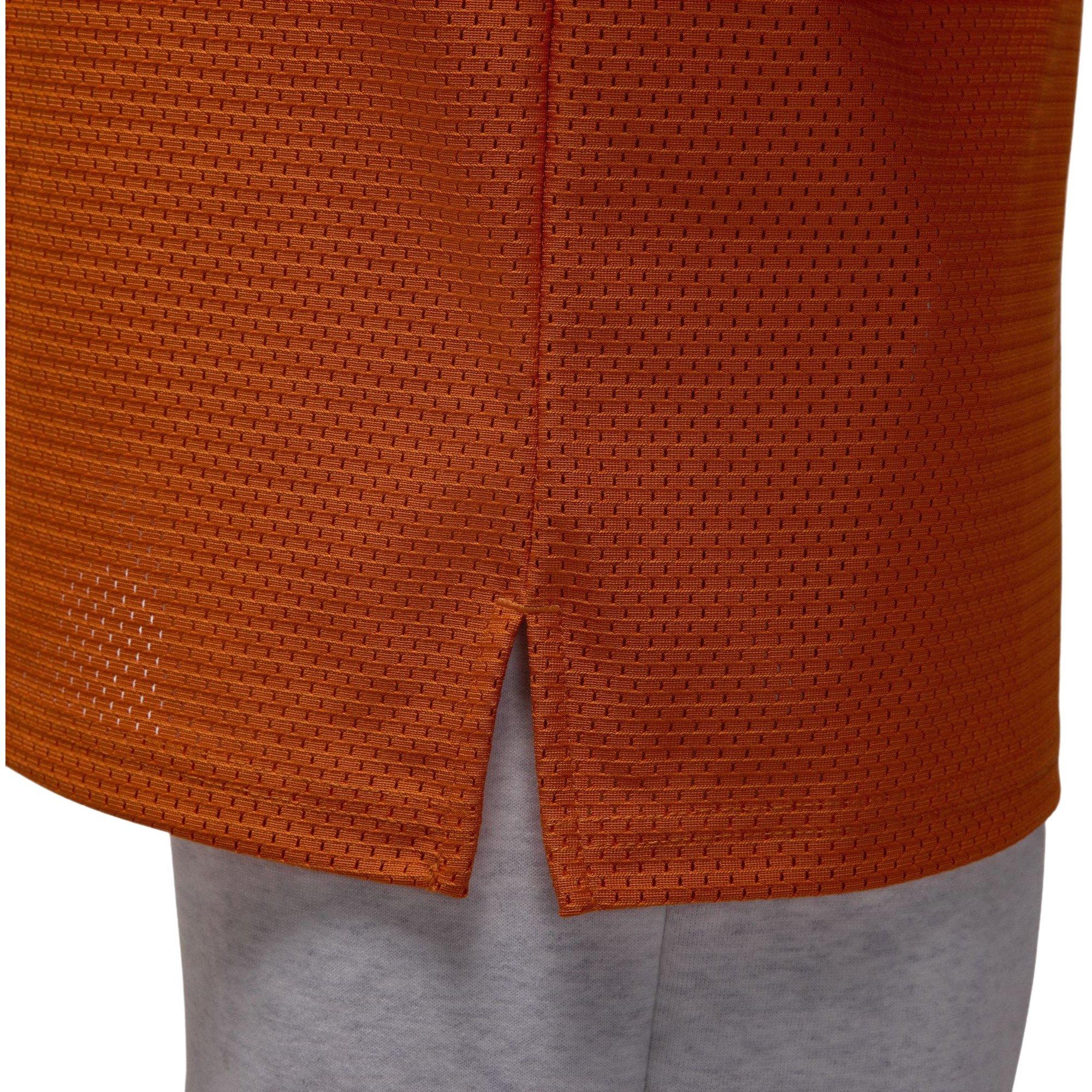 Jordan Women's Brooklyn Mesh Jersey Top - Orange/White - ORANGE/WHITE Thumbnail View 6
