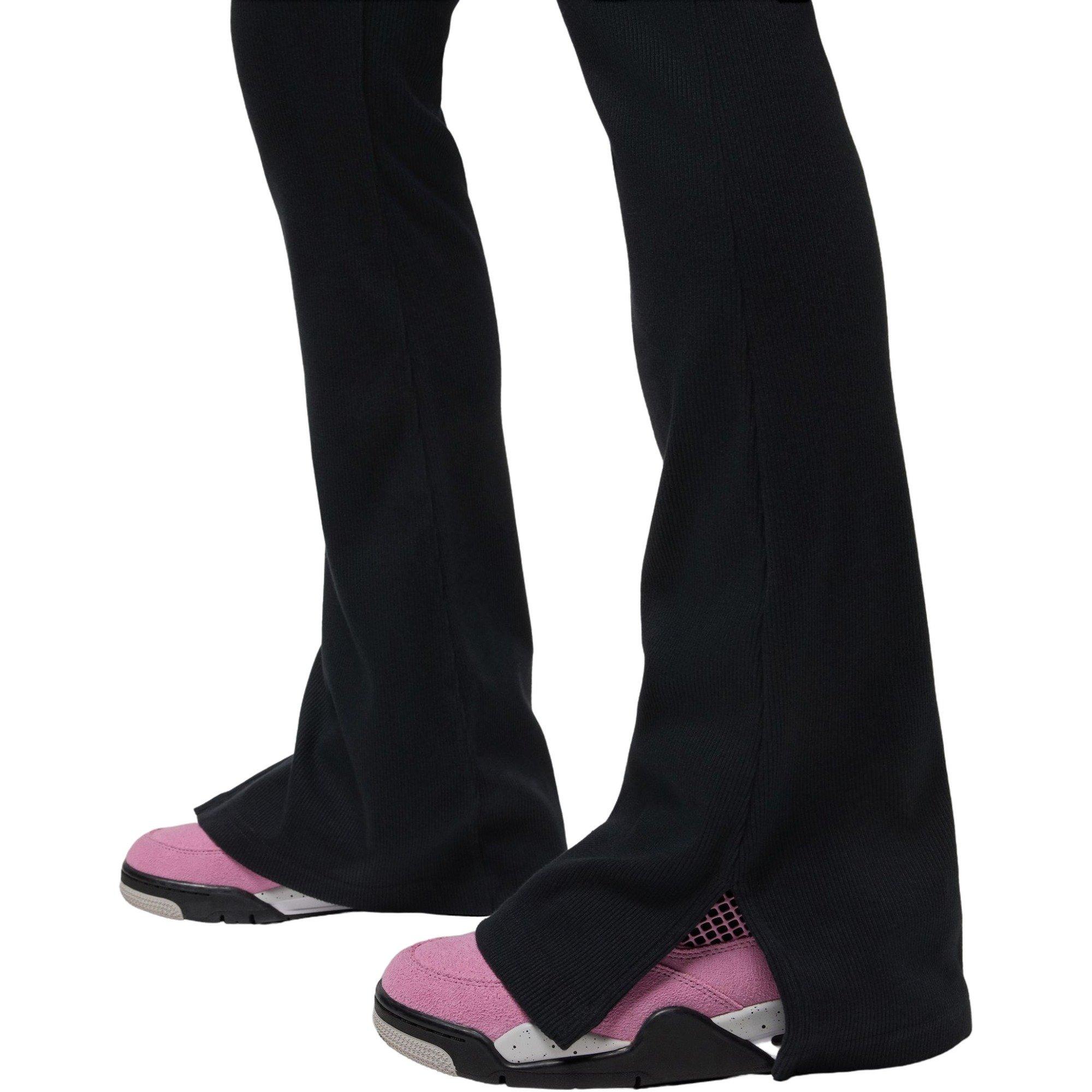 Jordan Women's Brooklyn Essentials Pants - BLACK/WHITE Thumbnail View 4