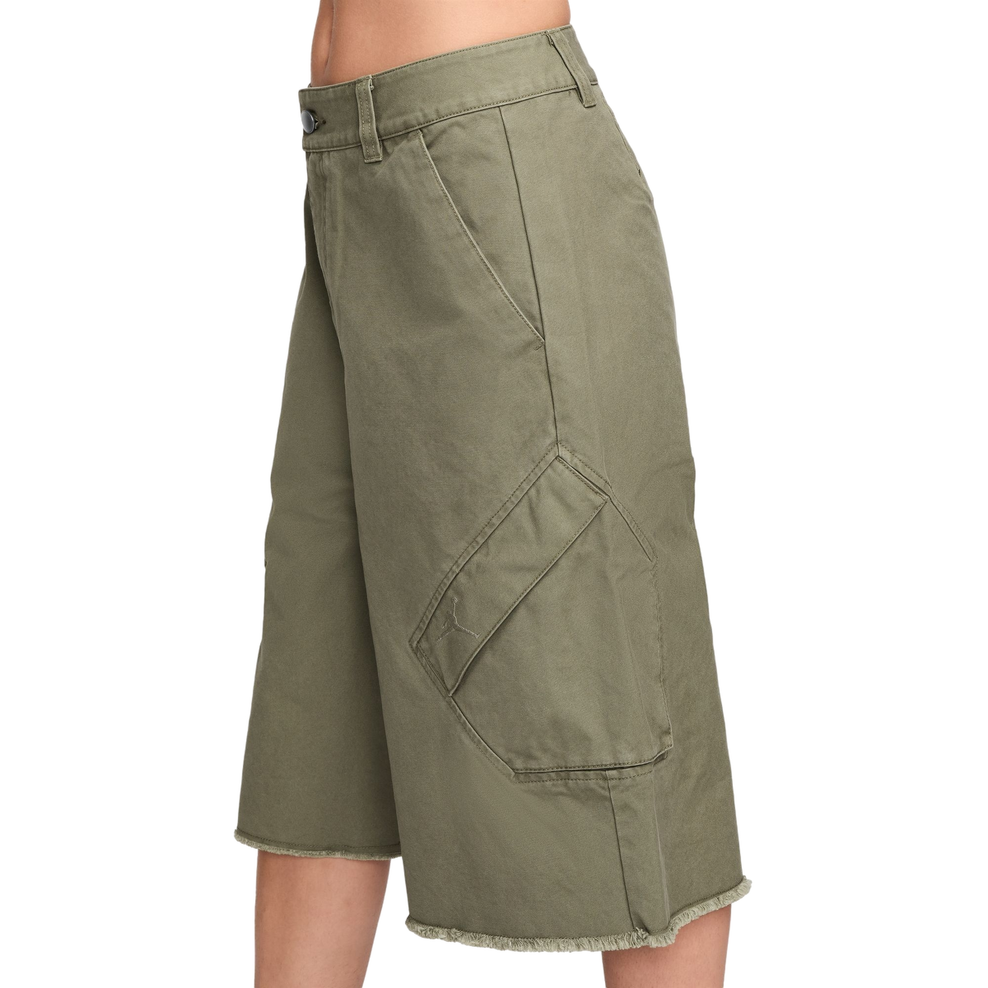 Jordan Women's Essentials Chicago Big Shorts - Olive - OLIVE Thumbnail View 3
